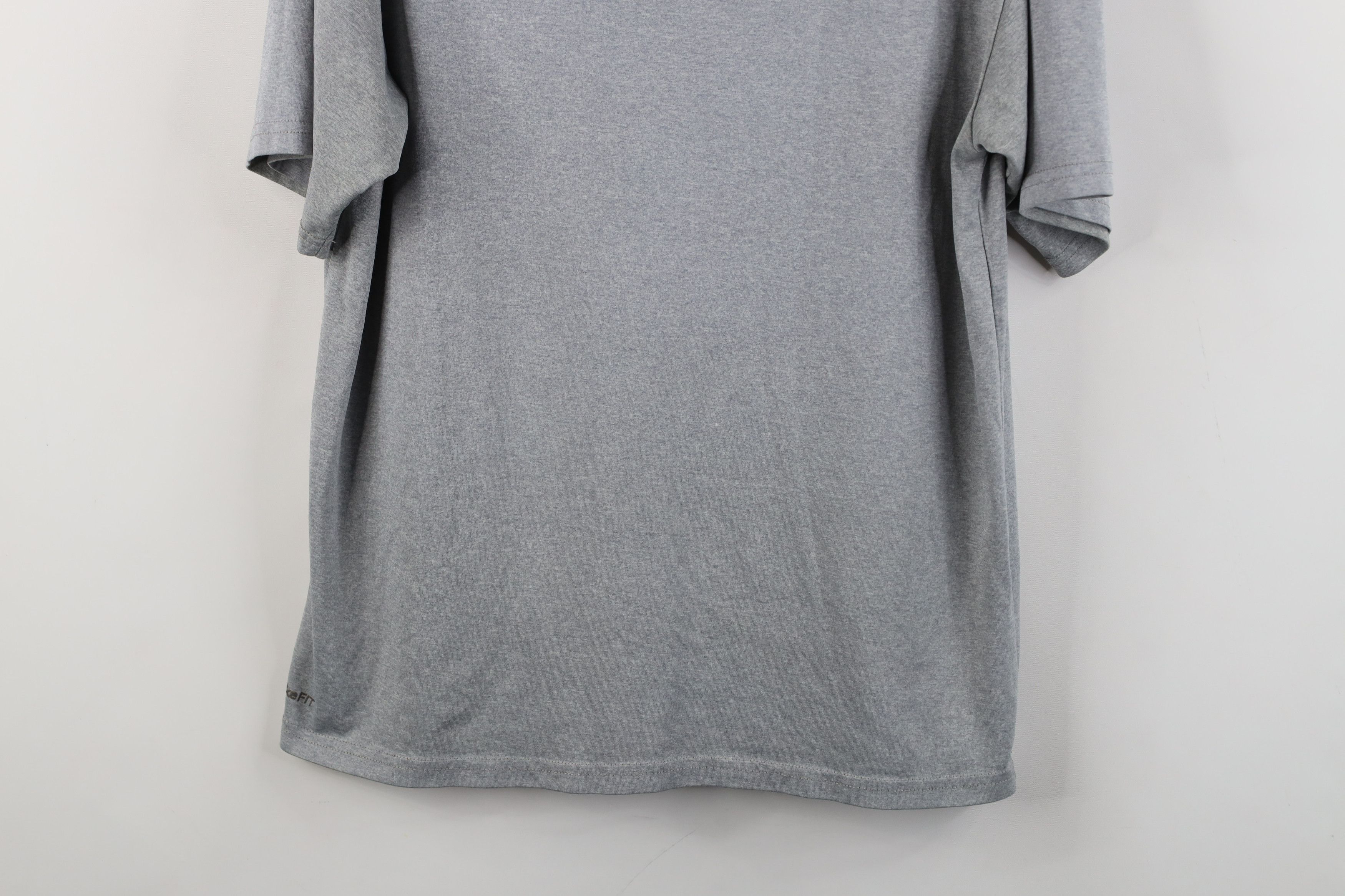 Nike Vintage Y2K Nike Scott Mini Swoosh Knit T-Shirt Heather Gray Size US M / EU 48-50 / 2 - 3 Thumbnail