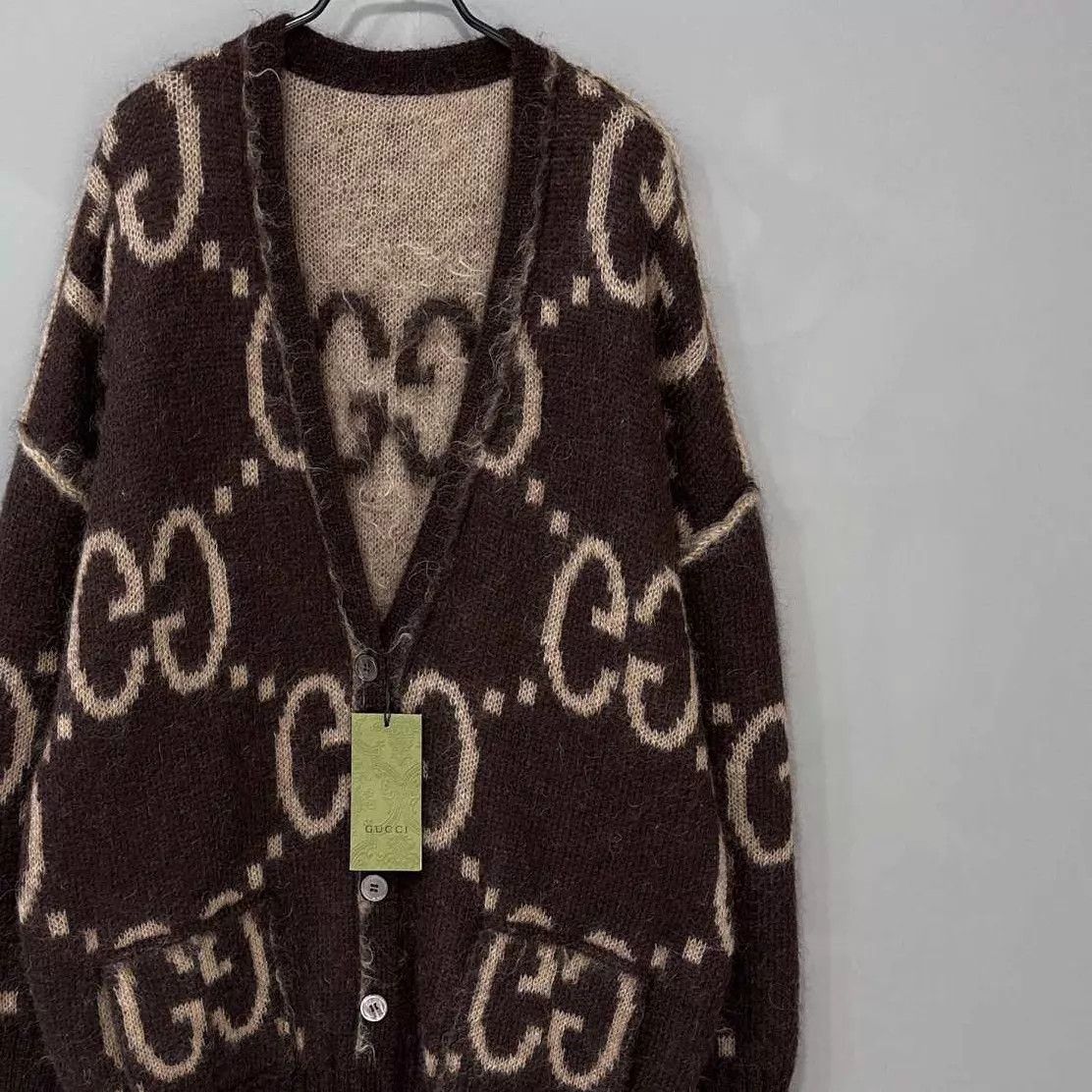 Gucci GUCCI caramel jacquard allover double-face card L Size L / US 10 / IT 46 - 2 Thumbnail