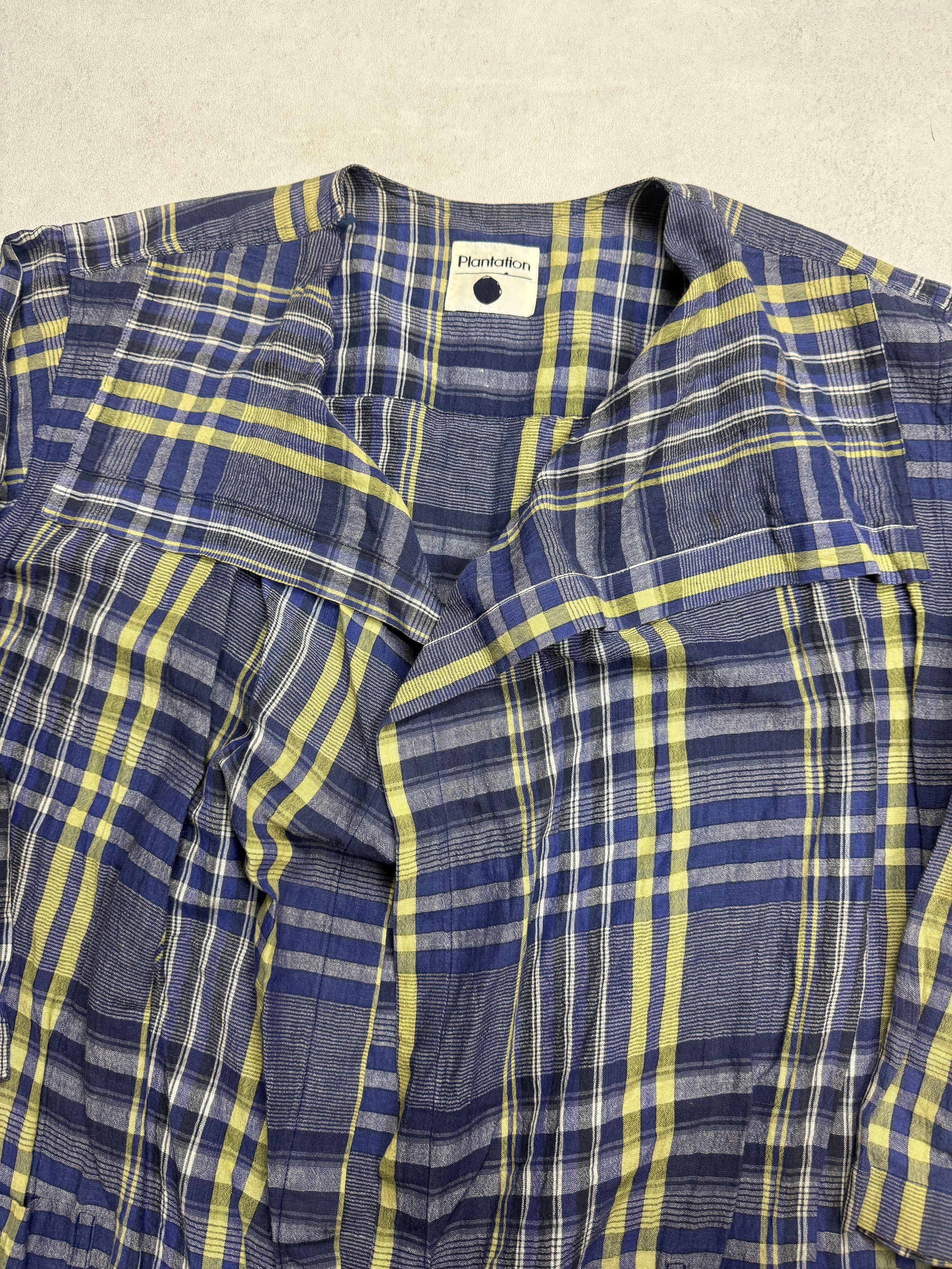 Issey Miyake Plantation Issey Miyake Plaid Outer Shirt Size M / US 6-8 / IT 42-44 - 6 Thumbnail