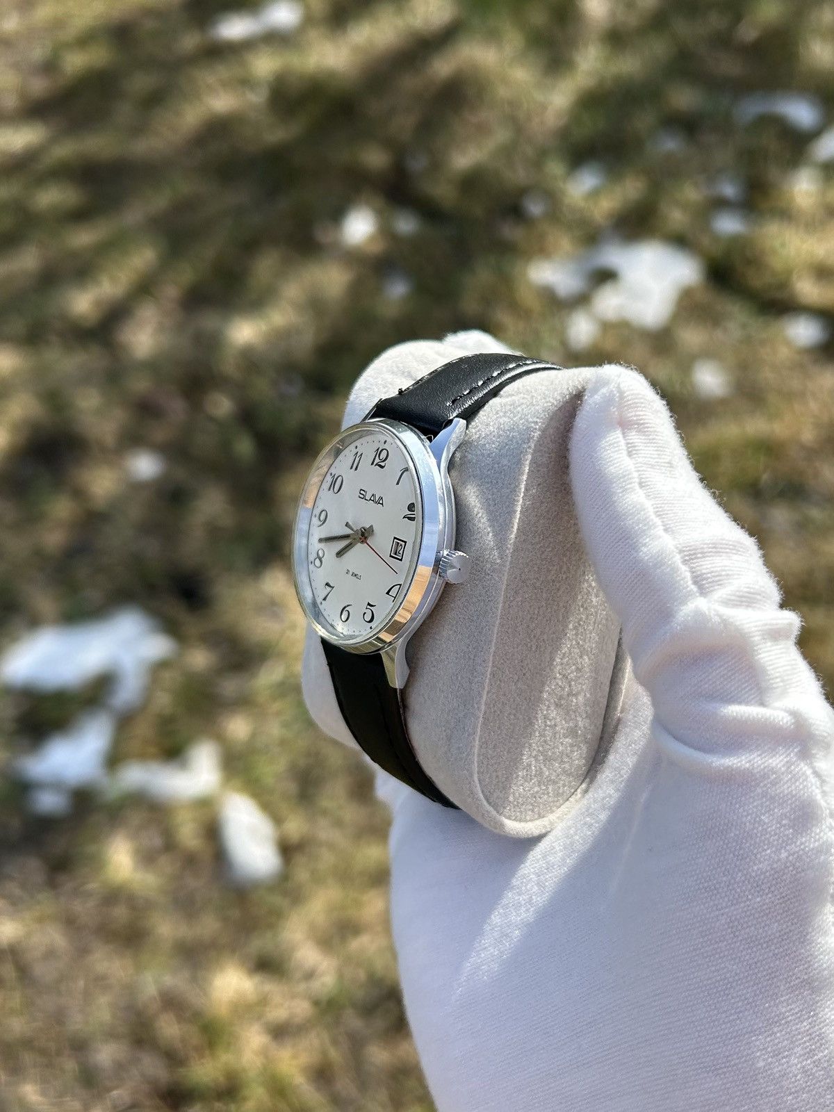 Vintage Vintage Watch Slava USSR Soviet Mechanical Retro 1980s Size ONE SIZE - 6 Thumbnail