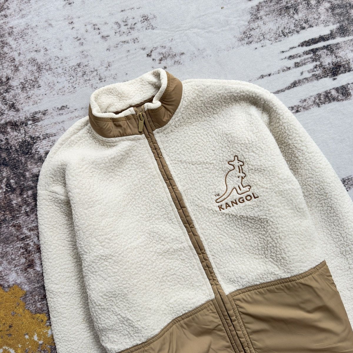 Kangol KANGOL SHERPA FLEECE FULL ZIP JACKET WINTER FLEECE Size US XS / EU 42 / 0 - 2 Thumbnail