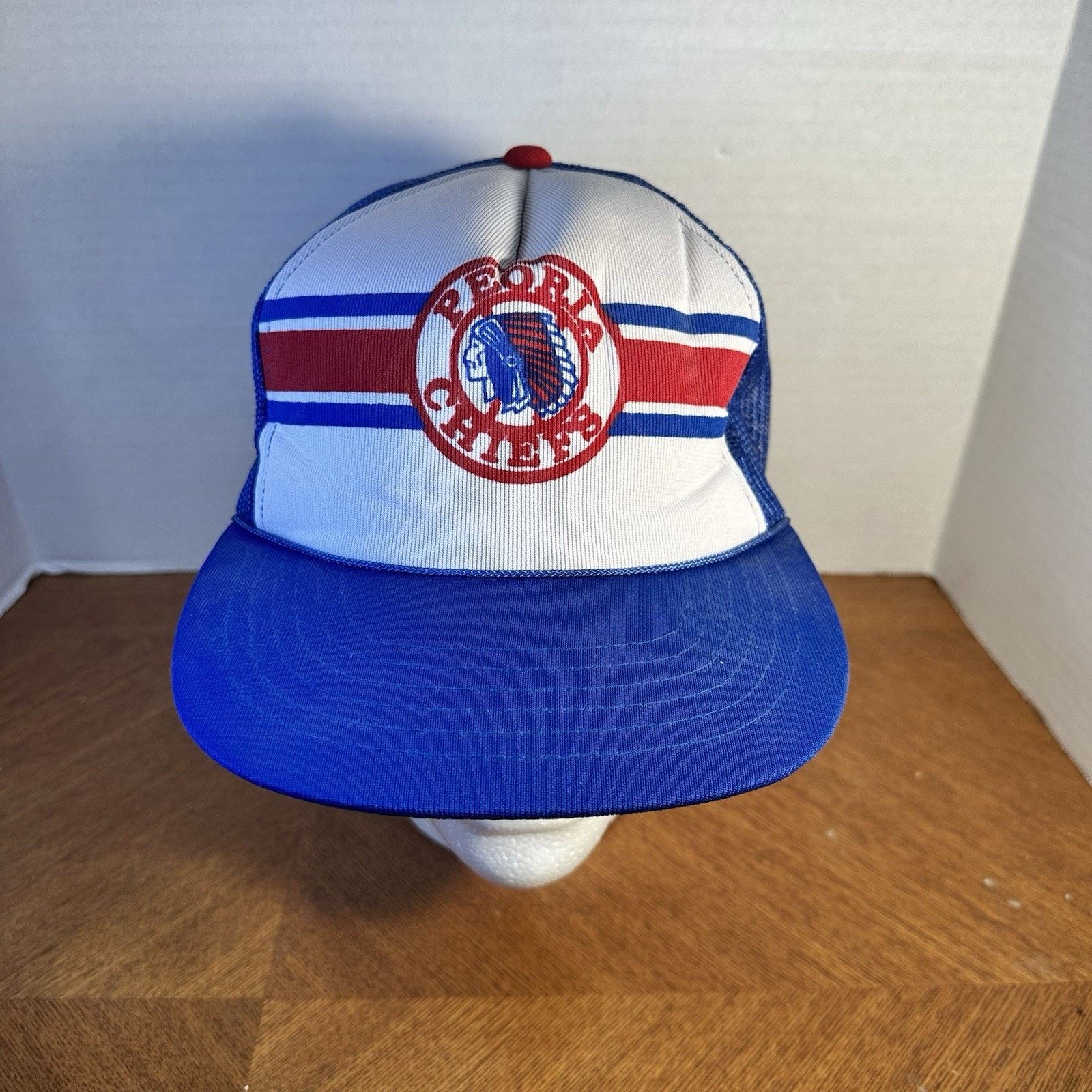 Twins Enterprise Inc. VTG 80s Peoria Chiefs Twins Enterprise Snapback Trucker Hat Size ONE SIZE - 7 Thumbnail