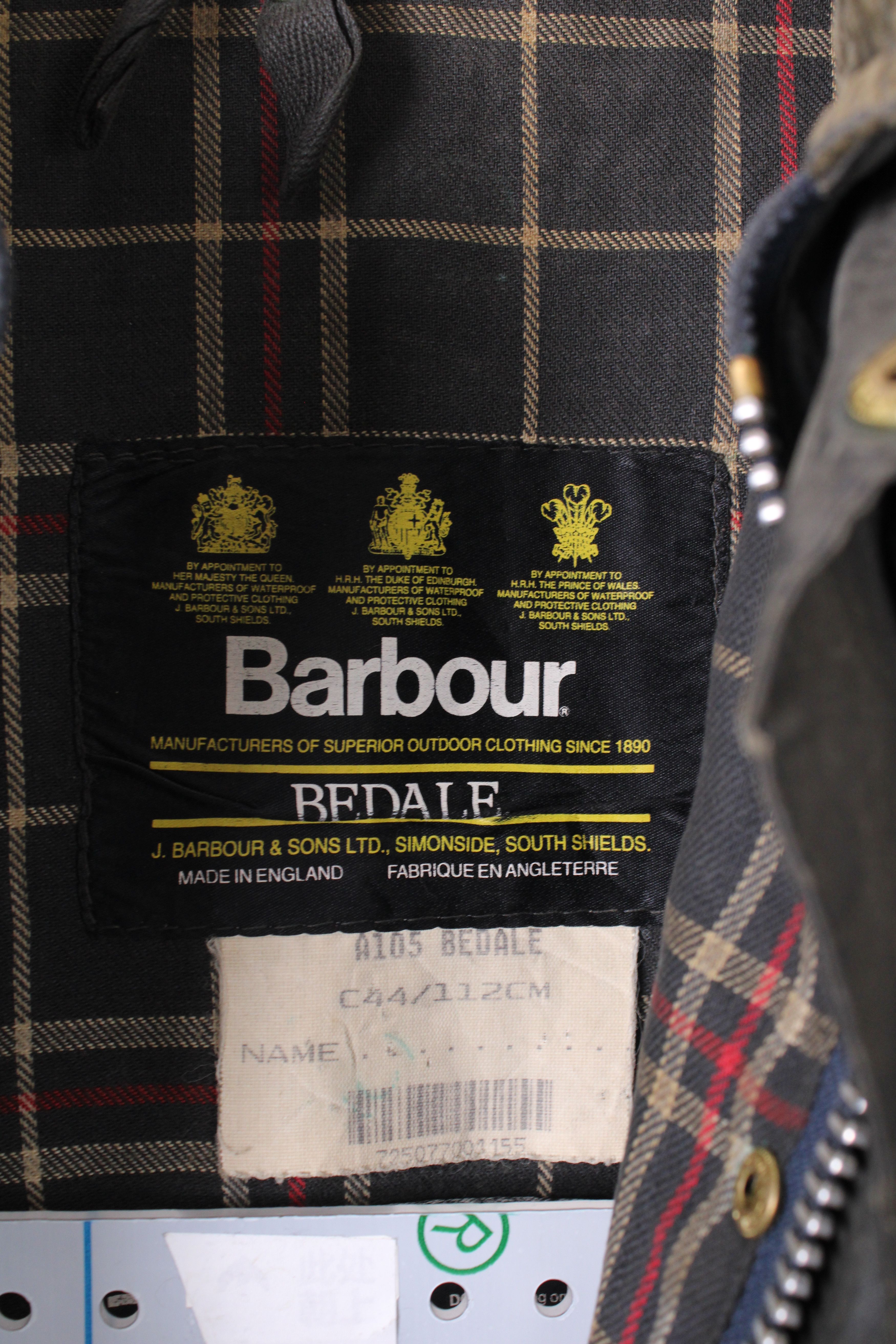 Barbour Barbour Bedale Wax Jacket Grey C44 Medium Large Size US M / EU 48-50 / 2 - 5 Thumbnail