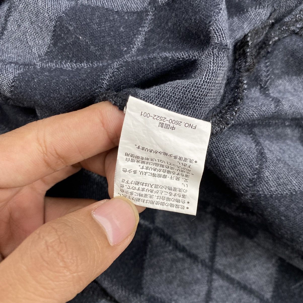 If Six Was Nine 2000s Up Renoma Double Layers Argyle Pattern Goa Lgb Tee Size US L / EU 52-54 / 3 - 6 Thumbnail