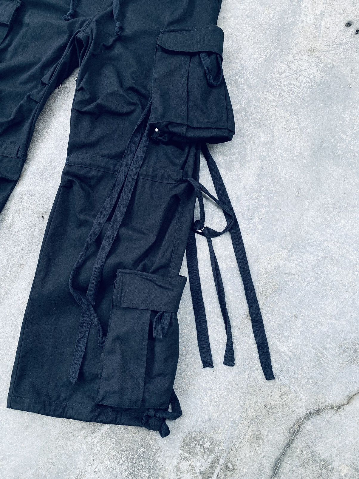 Japanese Brand Vintage Black Barcara Bondage Cargo Pants Size US 34 / EU 50 - 5 Thumbnail