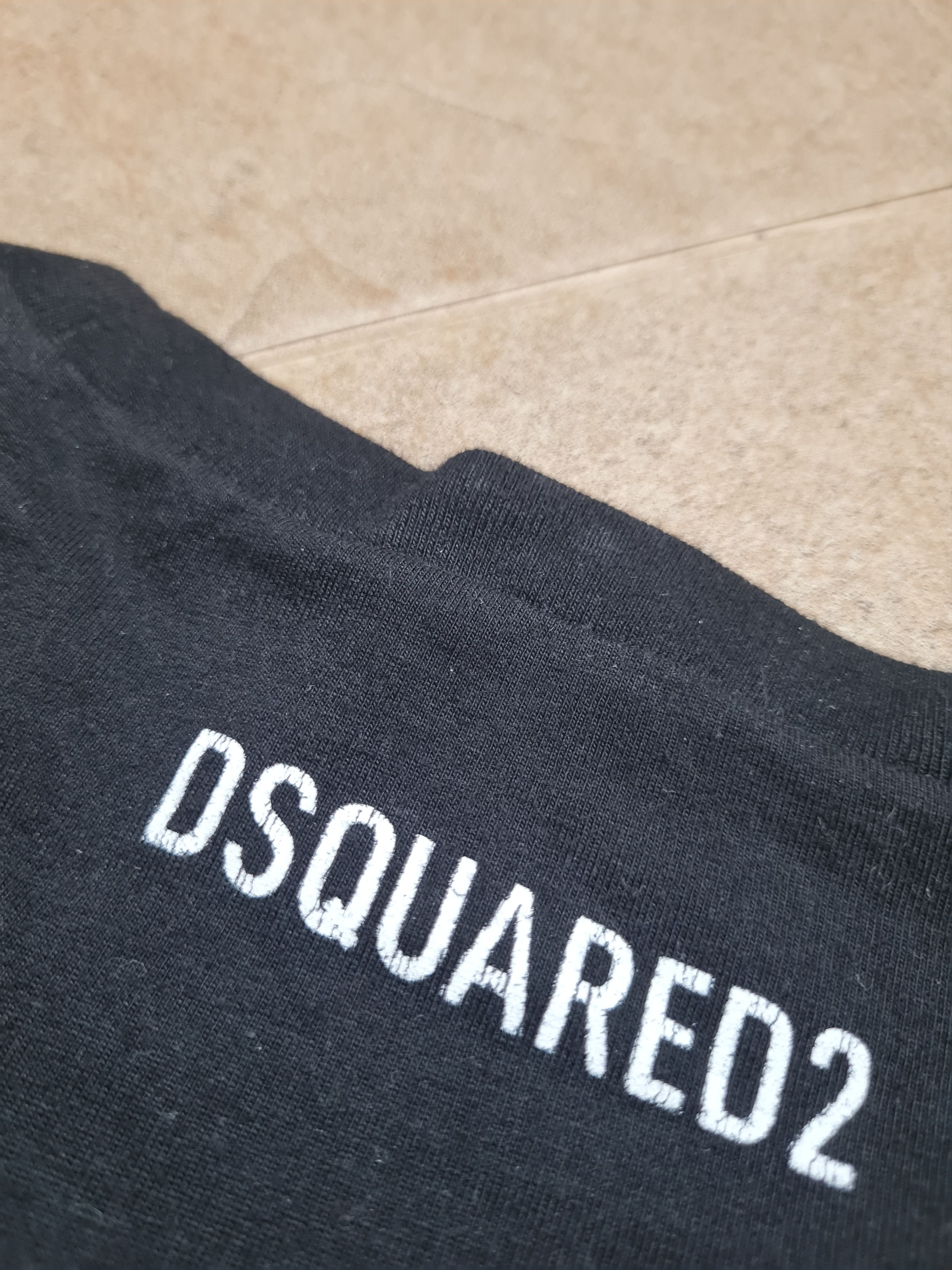 Dsquared2 Dsquared2 Black Crew Neck T-Shirt with White Maple Leaf Logo Size US XXL / EU 58 / 5 - 20 Thumbnail