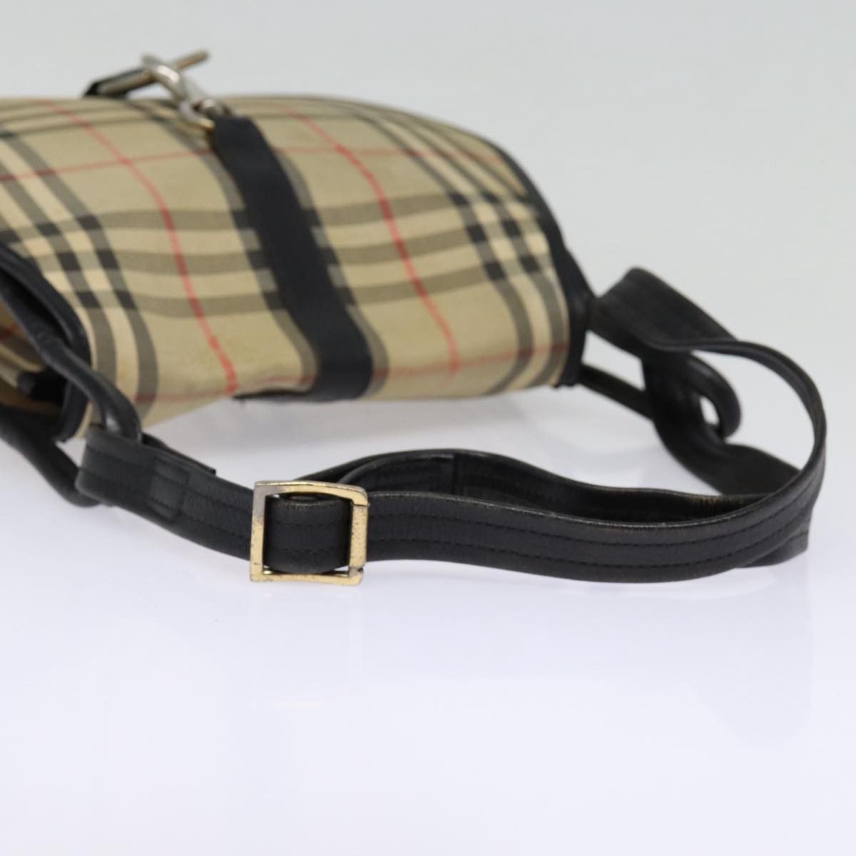 Burberry Burberry Nova Check Shoulder Bag Canvas Beige Black Silver Size ONE SIZE - 8 Thumbnail