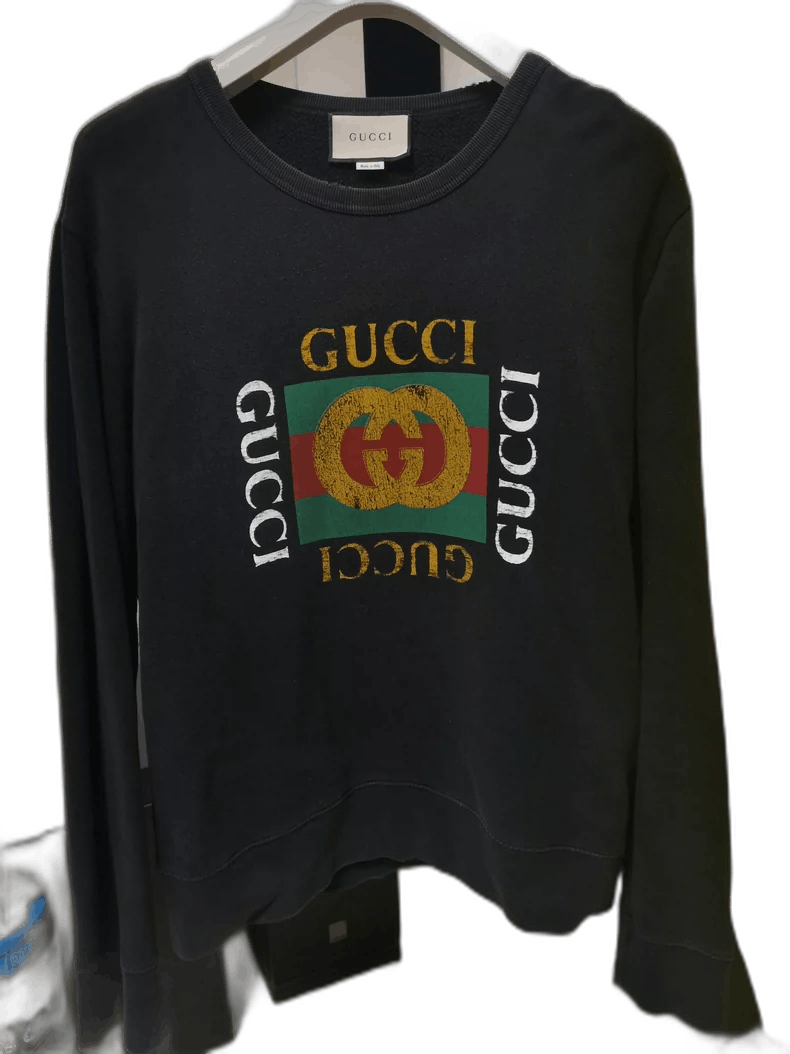 Gucci Gucci Men's Distressed Graphic Sweatshirt Size US L / EU 52-54 / 3 - 1 Thumbnail