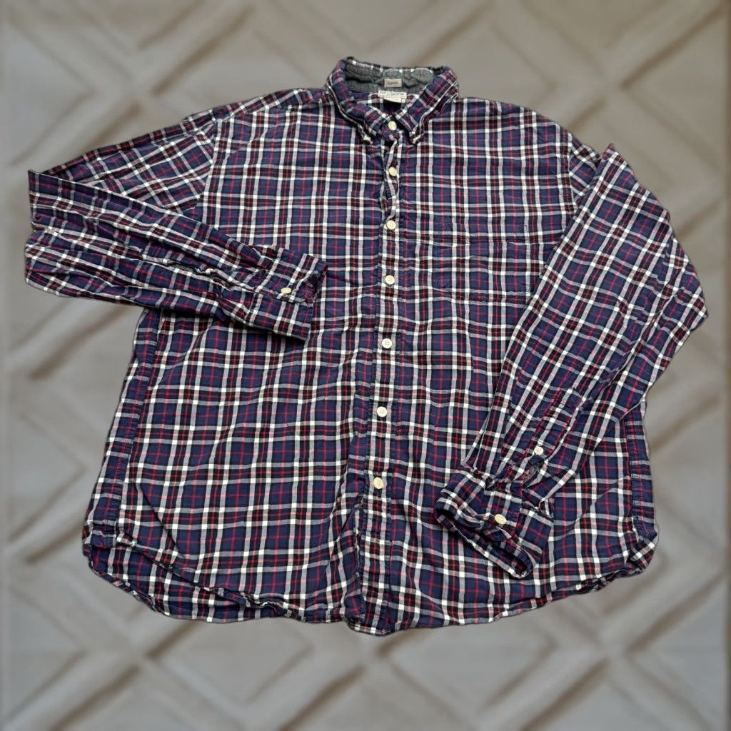 J.Crew J.CREW Slim Fit Shirt Mens XL Multicolor Plaid Cotton Button-Down Casual Top Size US XL / EU 56 / 4 - 1 Thumbnail
