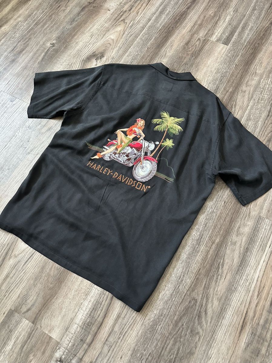 Vintage Vintage Harley Davidson Hawaii Rock Shirt Size US XL / EU 56 / 4 - 2 Thumbnail