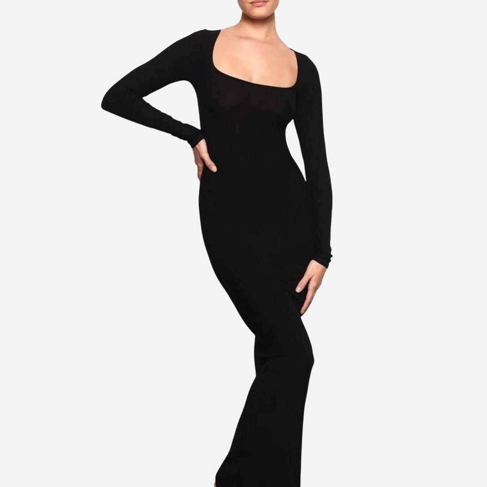 SKIMS Skims Soft Lounge Sleeve Dress in XS MSRP $90 Size XS / US 0-2 / IT 36-38 - 1 Thumbnail