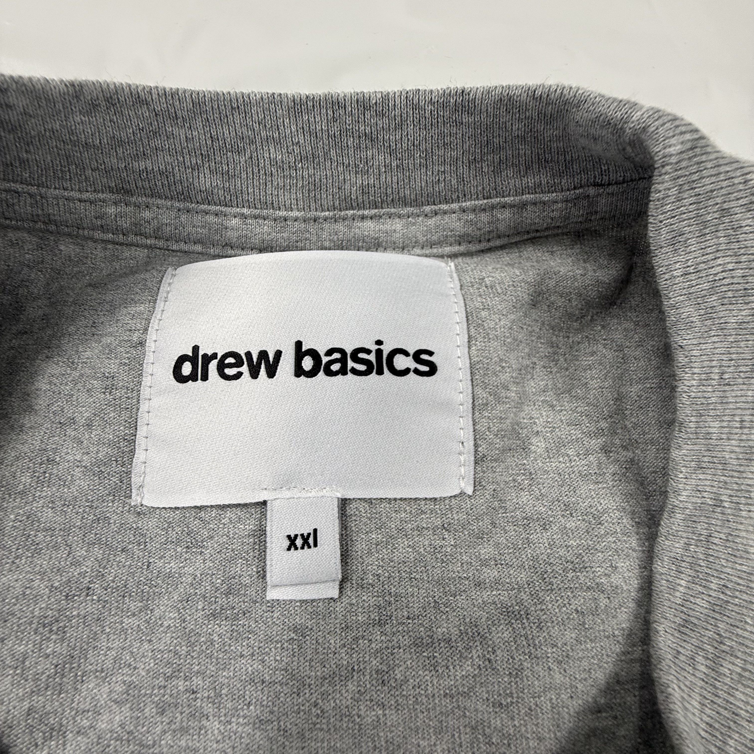 Drew House Drew Basics Oversized T-Shirt XXL Cotton Boxy Tee Size US XXL / EU 58 / 5 - 6 Thumbnail