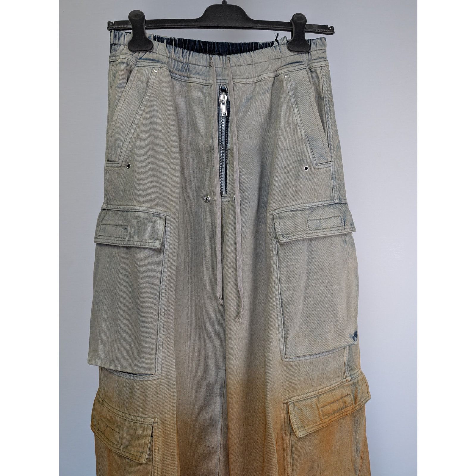 Rick Owens Drkshdw o1rshd1 Double Cargo Jumbo Belas Trouser Sky/Orange Degrade Size US 32 / EU 48 - 6 Thumbnail