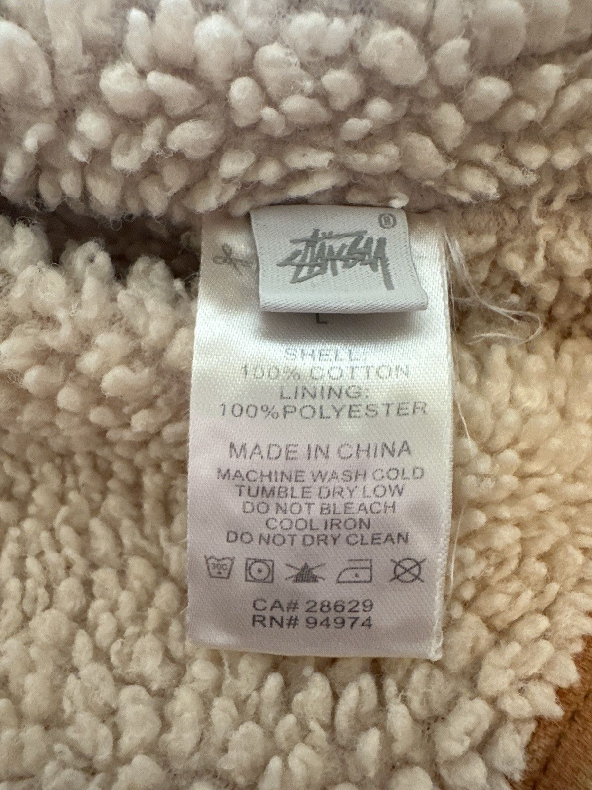 Stussy Stussy Stussy Shearling Dyed Trucker Jacket 'Brown' Size US L / EU 52-54 / 3 - 5 Thumbnail