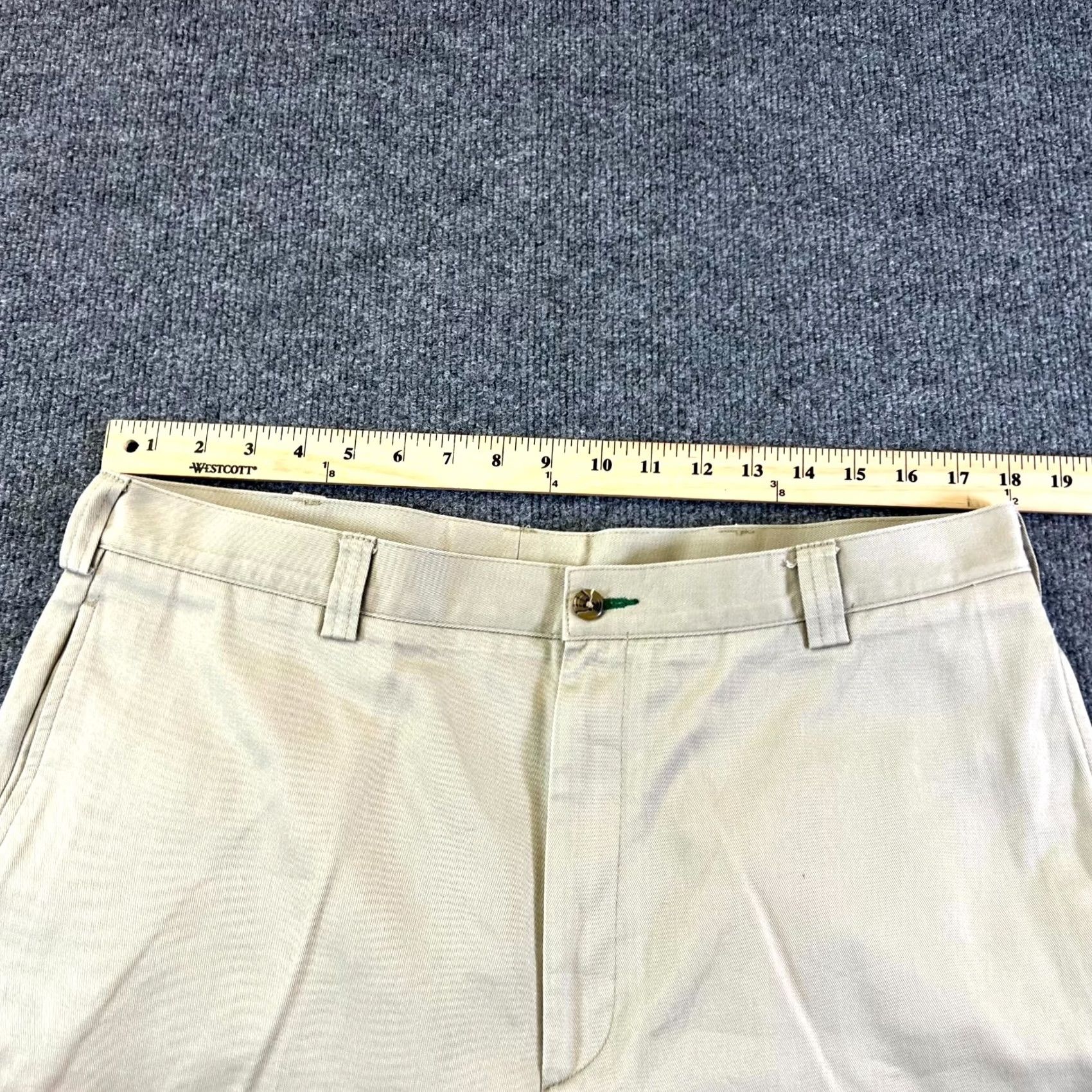 Tommy Hilfiger Tommy Hilfiger Pants Mens 36x34 Chino Khaki 100% Cotton Straight Business Casual Size US 36 / EU 52 - 3 Thumbnail