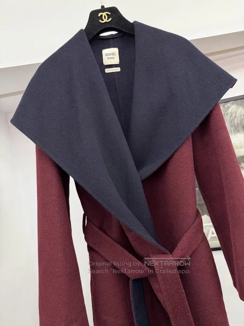 Hermes Hermes Patchwork double-sided cashmere coat Size XS / US 0-2 / IT 36-38 - 2 Thumbnail