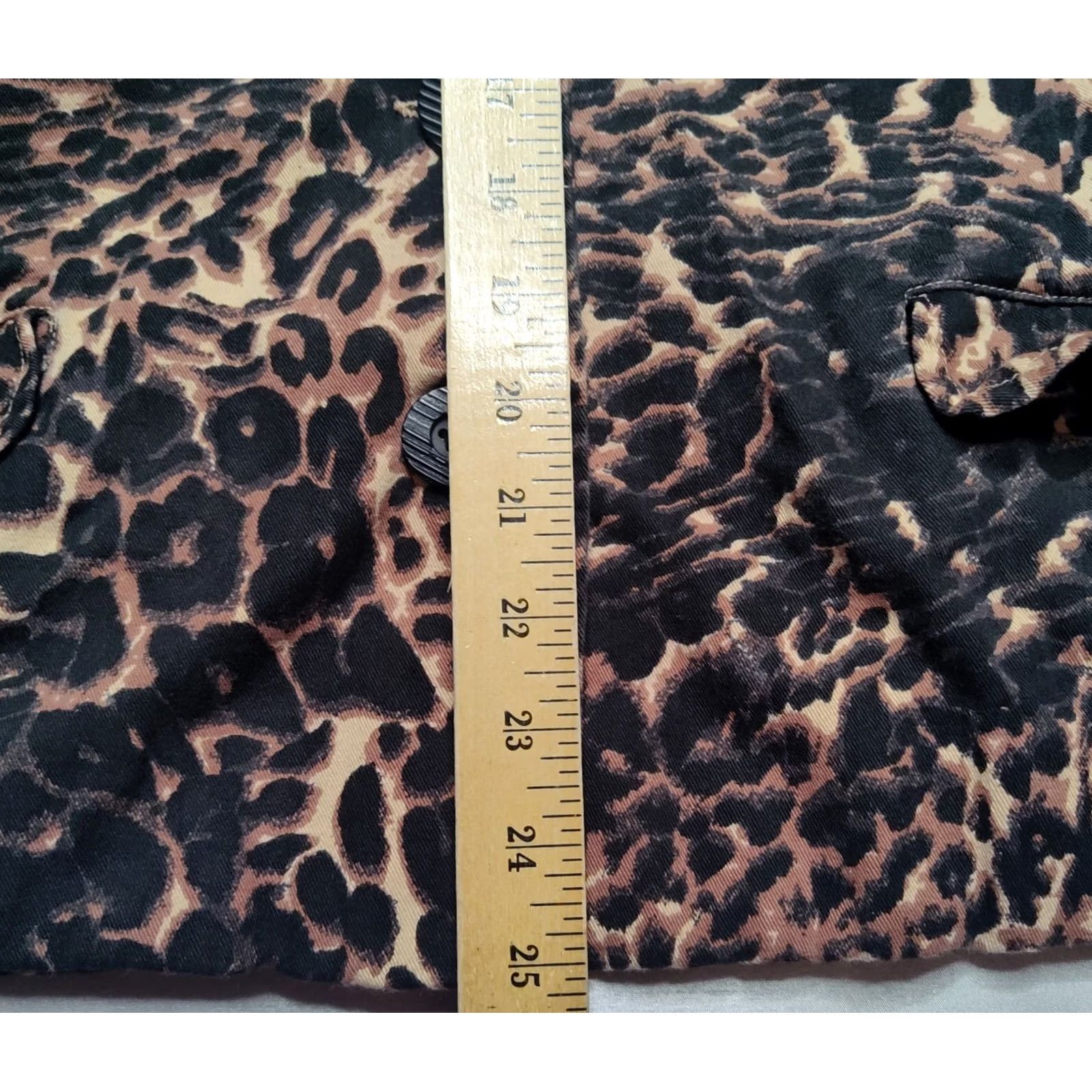 Vintage VINTAGE ROAMAN'S Women Large Leopard Print Cotton Long Sleeve Button Up Jacket Size L / US 10 / IT 46 - 7 Thumbnail