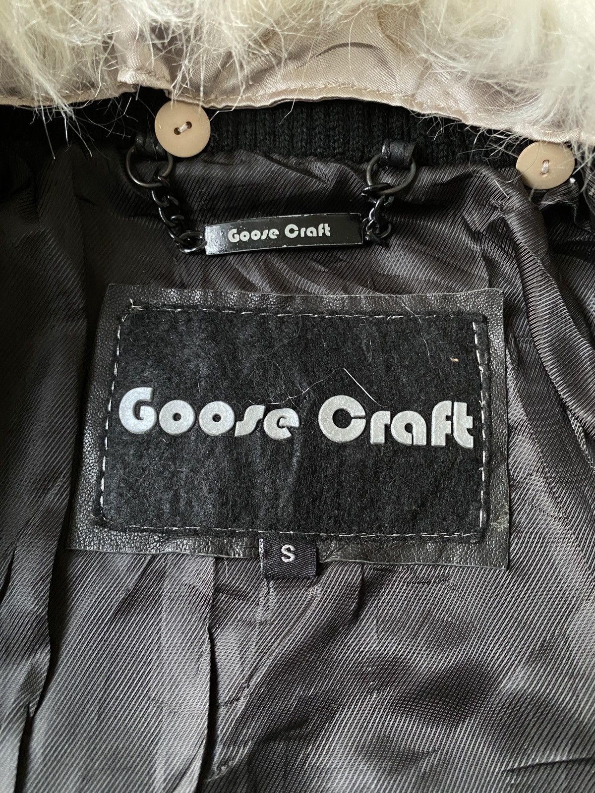 If Six Was Nine Goosecraft Multipocket Fur Black Leather Jacket Size US S / EU 44-46 / 1 - 16 Thumbnail
