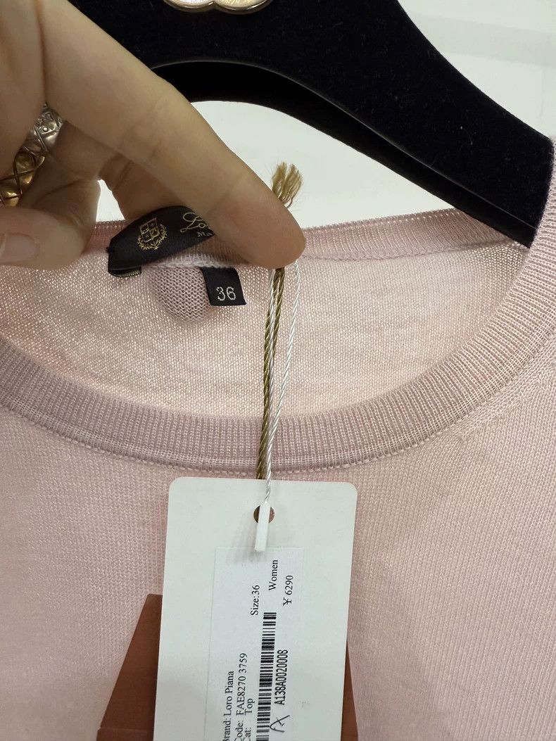 Other LORO PIANA Round neck pink undergarment Size XXS / US 00 / IT 34 - 3 Thumbnail