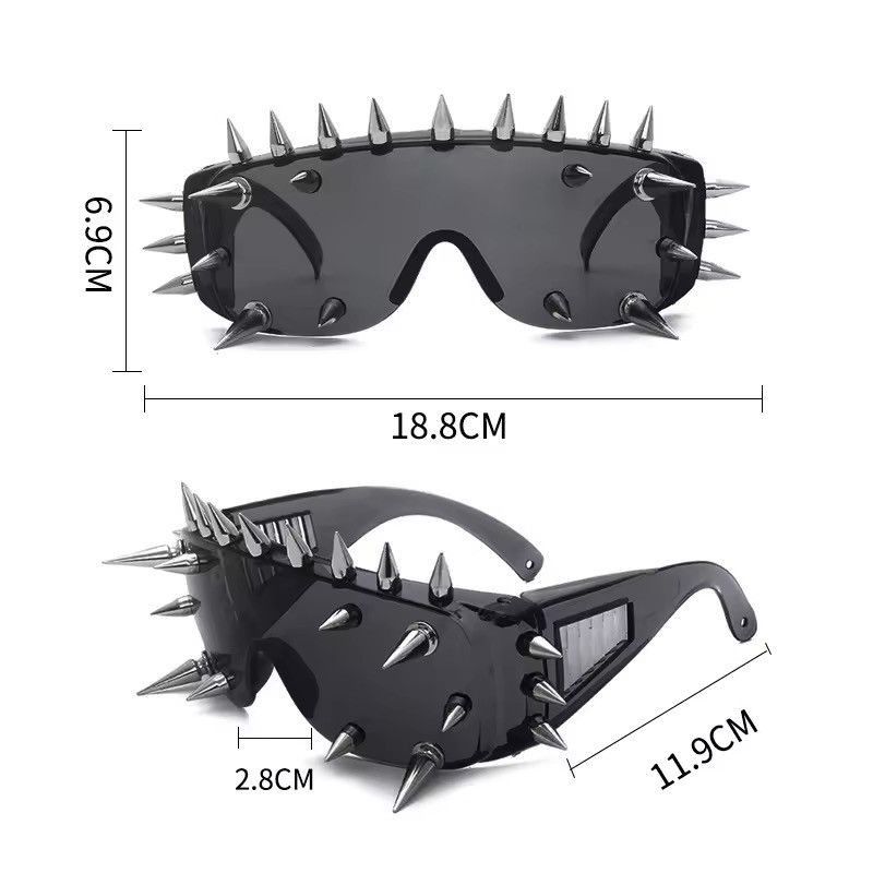 Electric Visual Punk Rock Skinner Spike Glasses Shade Size ONE SIZE - 4 Thumbnail