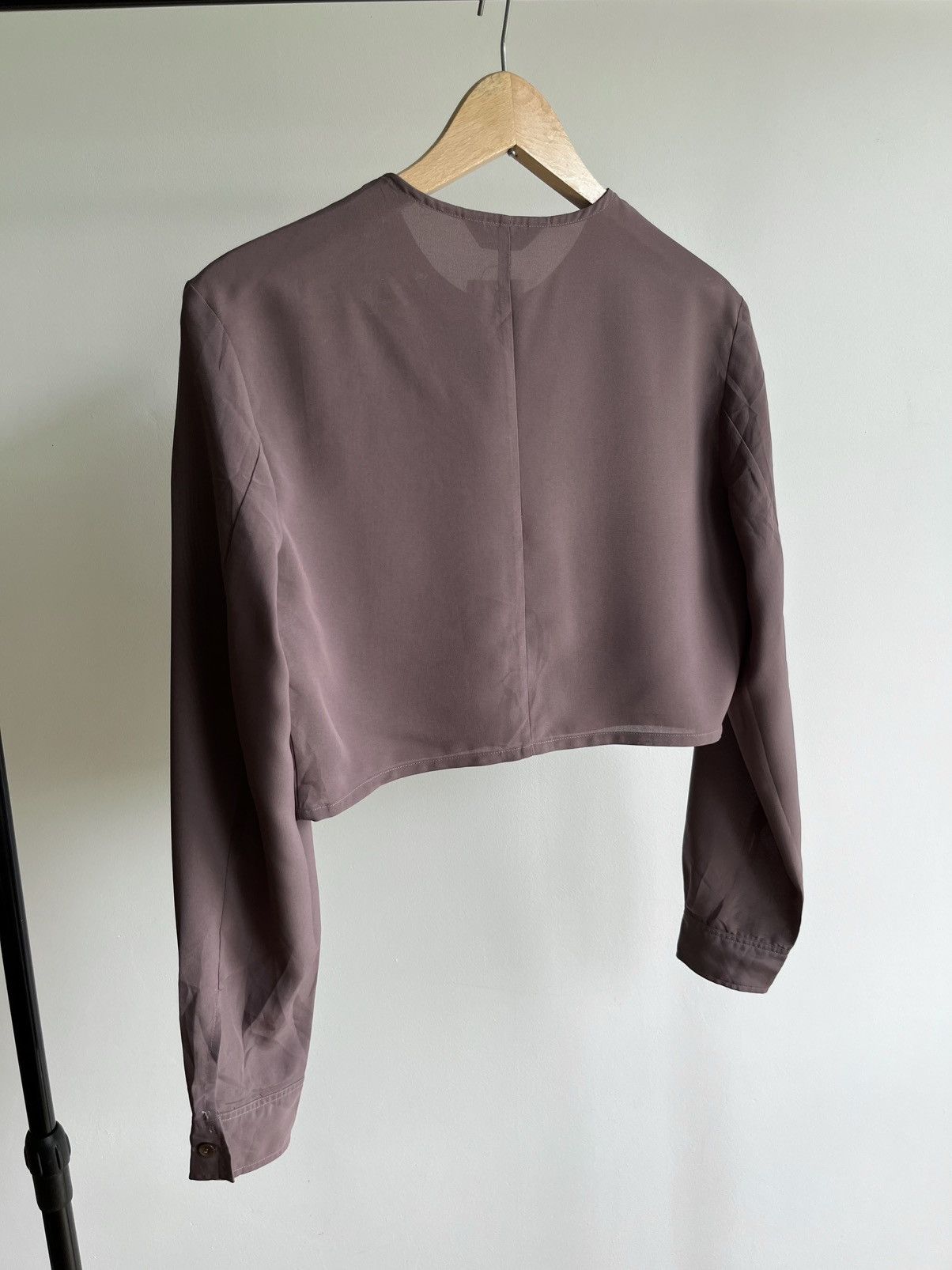 Yohji Yamamoto 90s Yohji Yamamoto IWish by Y's Bis cropped button up shirt Size S / US 4 / IT 40 - 5 Thumbnail