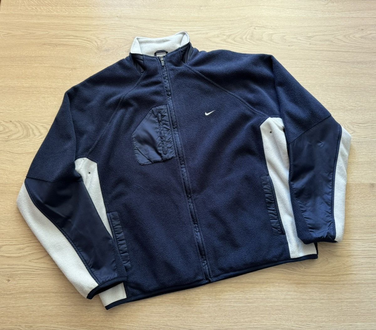 Nike Vintage 90’s Nike ACG y2k Sport Nylon Blue Fleece Jacket Size US XL / EU 56 / 4 - 1 Thumbnail