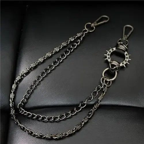 Jewelry 2 Layer Waist Punk Wallet Chain Size ONE SIZE - 2 Thumbnail