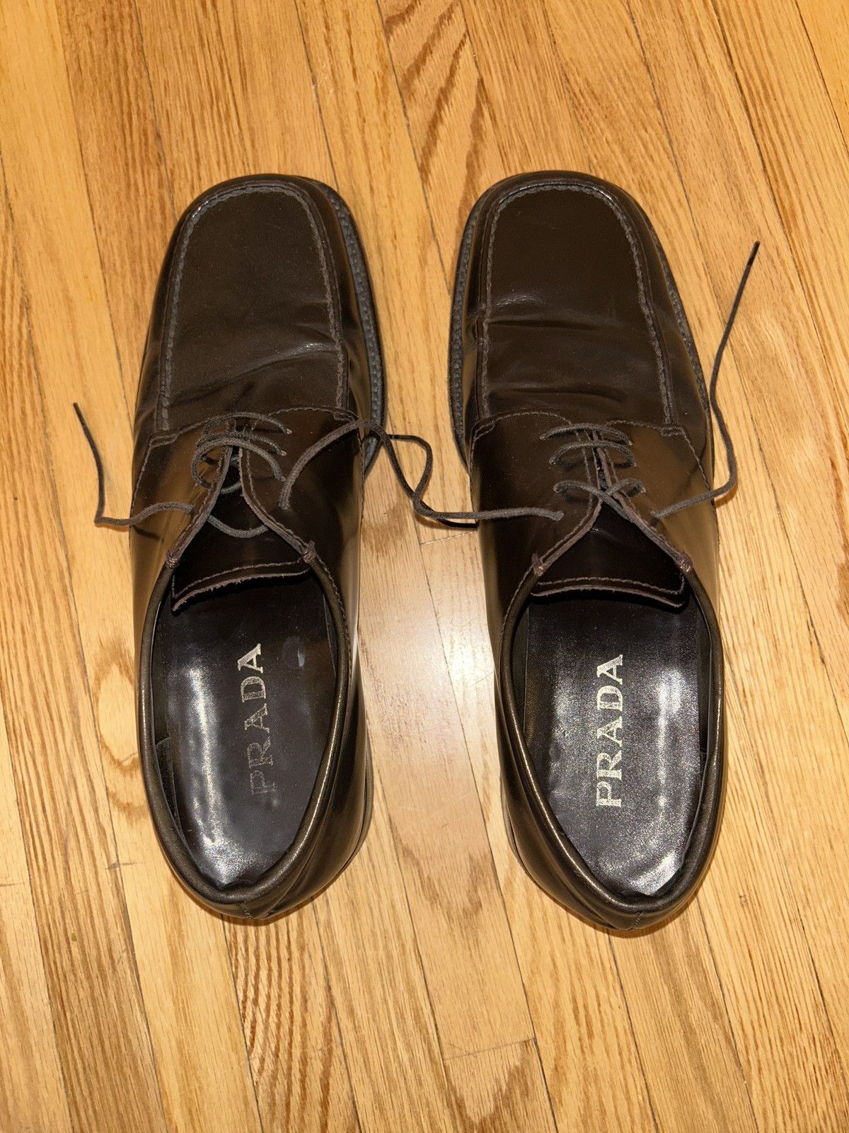 image of Prada Brown Leather Loafer, Men's (Size 8.5)