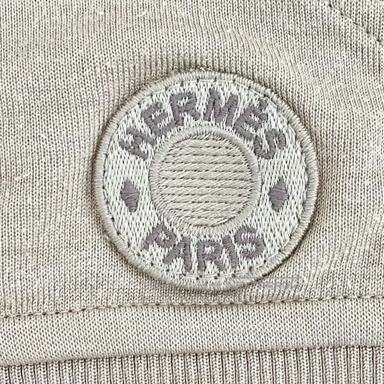 Other Hermes Khaki logo embroidered cotton stand collar zipper l Size M / US 6-8 / IT 42-44 - 5 Thumbnail