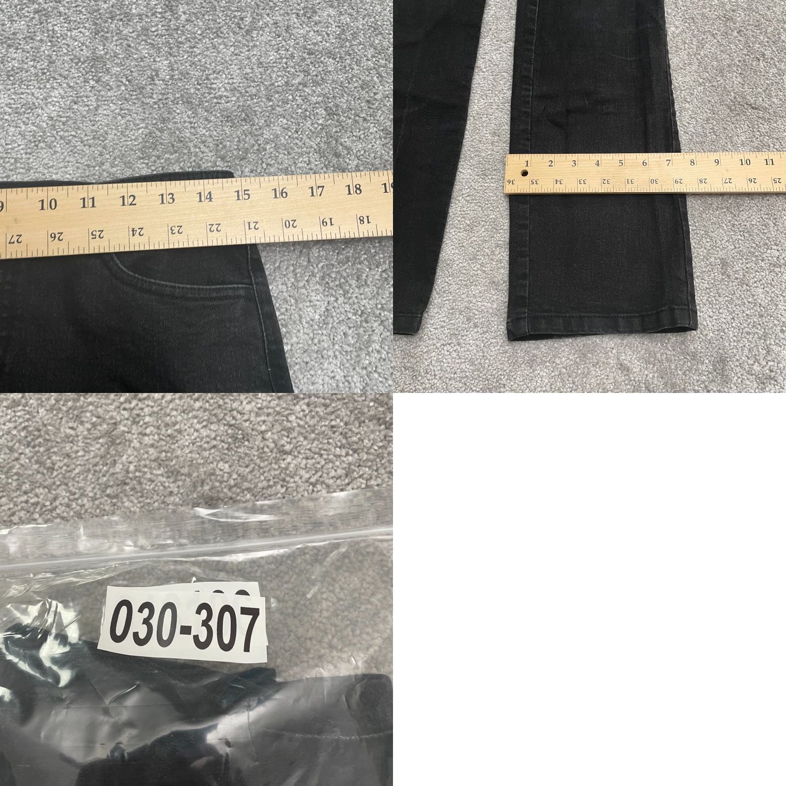 Vintage DREAM Jeans Denim Womens 10 Black Straight Leg High Rise 30x29 Dark Wash Casual Pants City USA Mens? Size 32" / US 10 / IT 46 - 9 Thumbnail