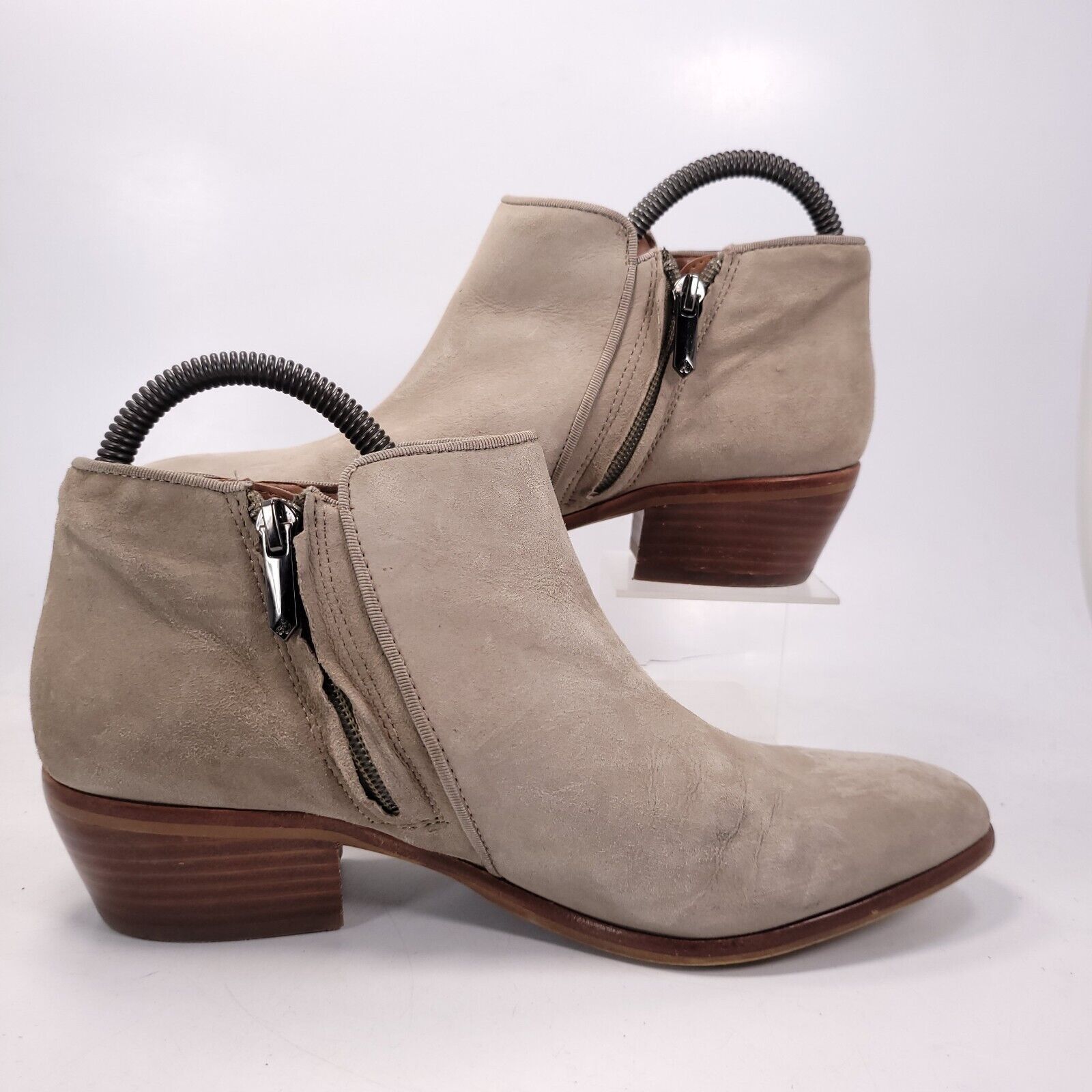 Sam Edelman Sam Edleman Ankle Block Heel Suede Boot Womens Size 8 Beige Size US 8 / IT 38 - 6 Thumbnail