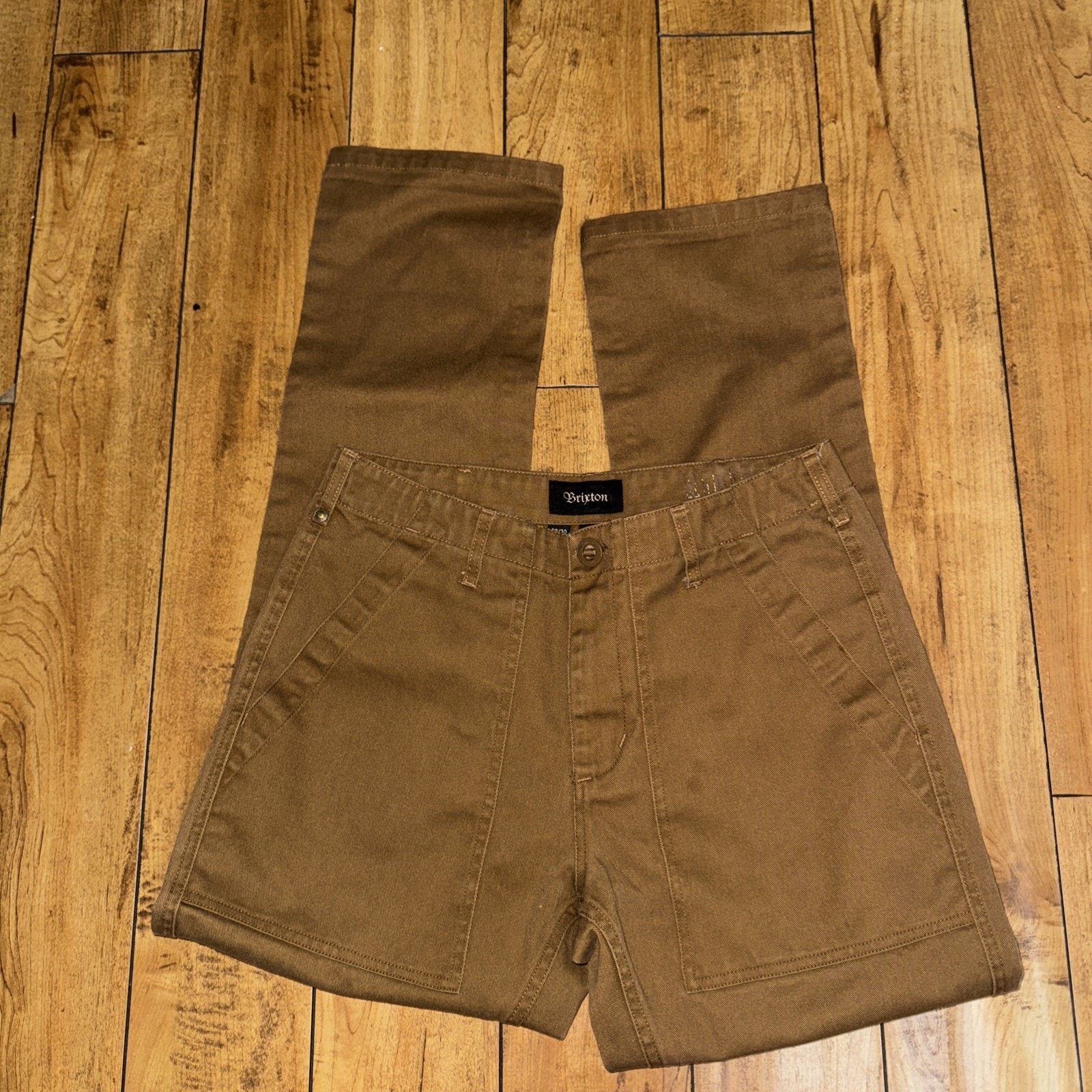 Brixton × Vintage Brixton Canvas Utility Pants Brown 30x30 Size US 30 / EU 46 - 3 Thumbnail