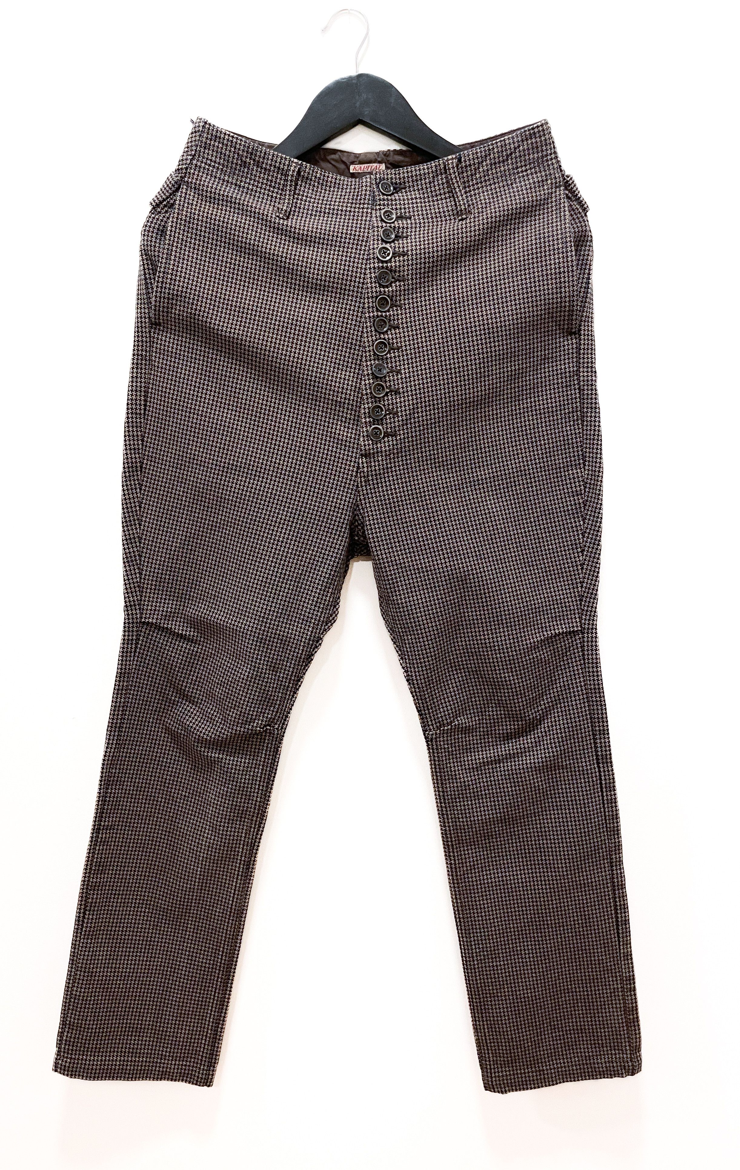 Kapital Clown Pants Chidori Pattern