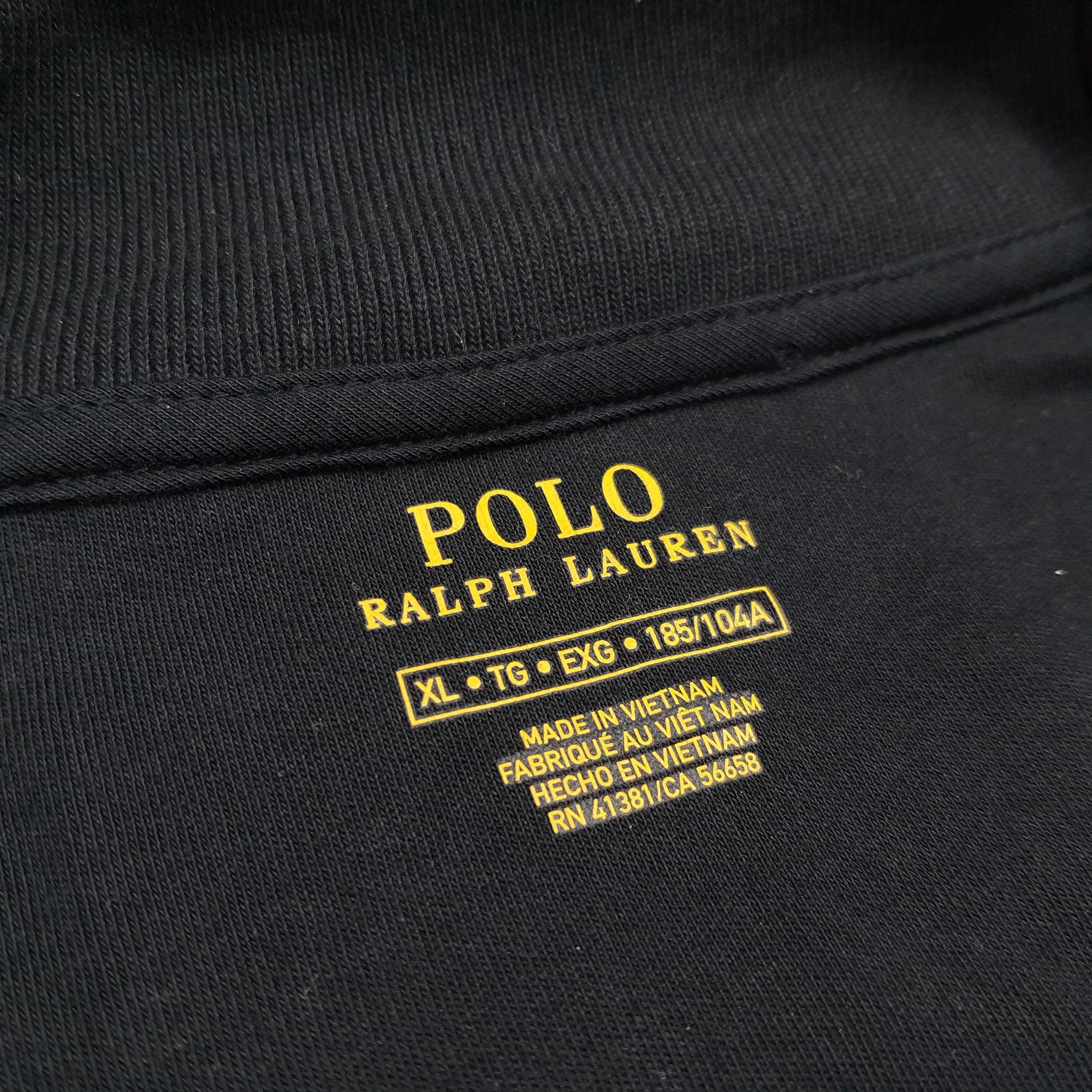 Polo Ralph Lauren Polo Ralph Lauren Track Jacket Black White Side Stripe Size US XL / EU 56 / 4 - 6 Thumbnail