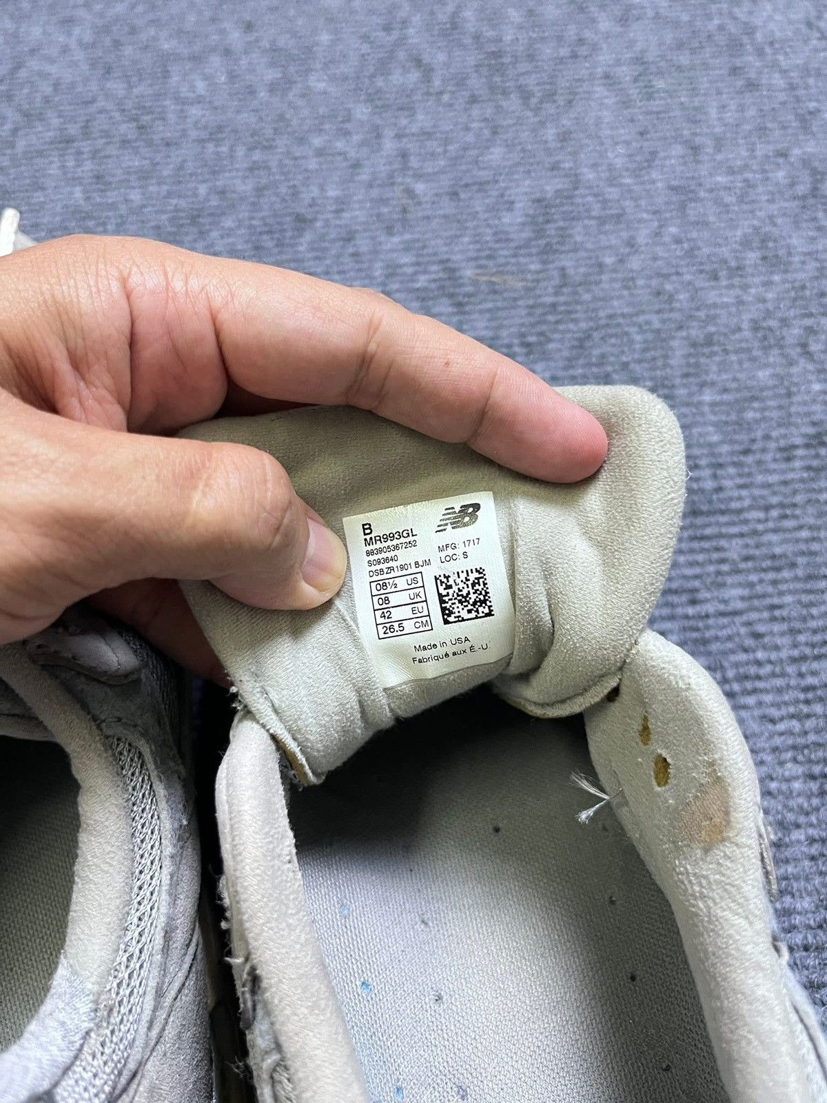 New Balance New Balance 993 sneakers worn gray model produced in the USA Size US 8.5 / EU 41-42 - 7 Thumbnail