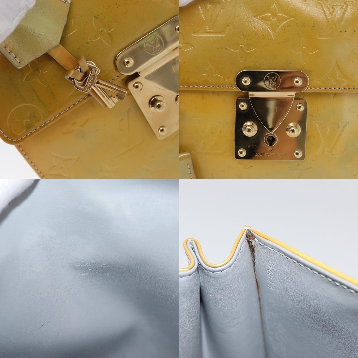 Louis Vuitton Louis Vuitton Monogram Vernis Spring Street Handbag Gray Size ONE SIZE - 15 Thumbnail