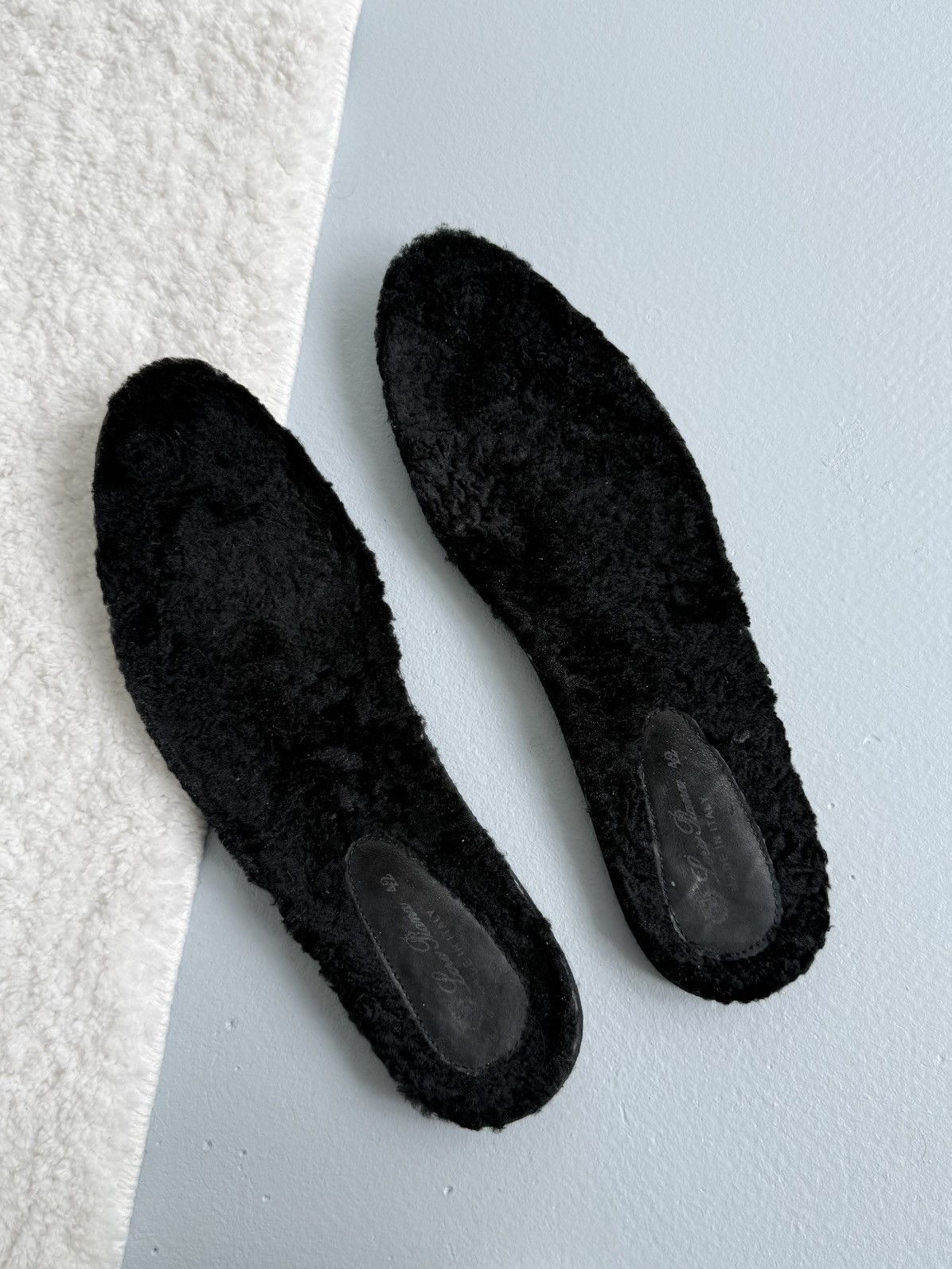 Loro Piana Loro Piana Open Walk Suede Shearling Loafers Black Size US 10 / EU 43 - 19 Thumbnail