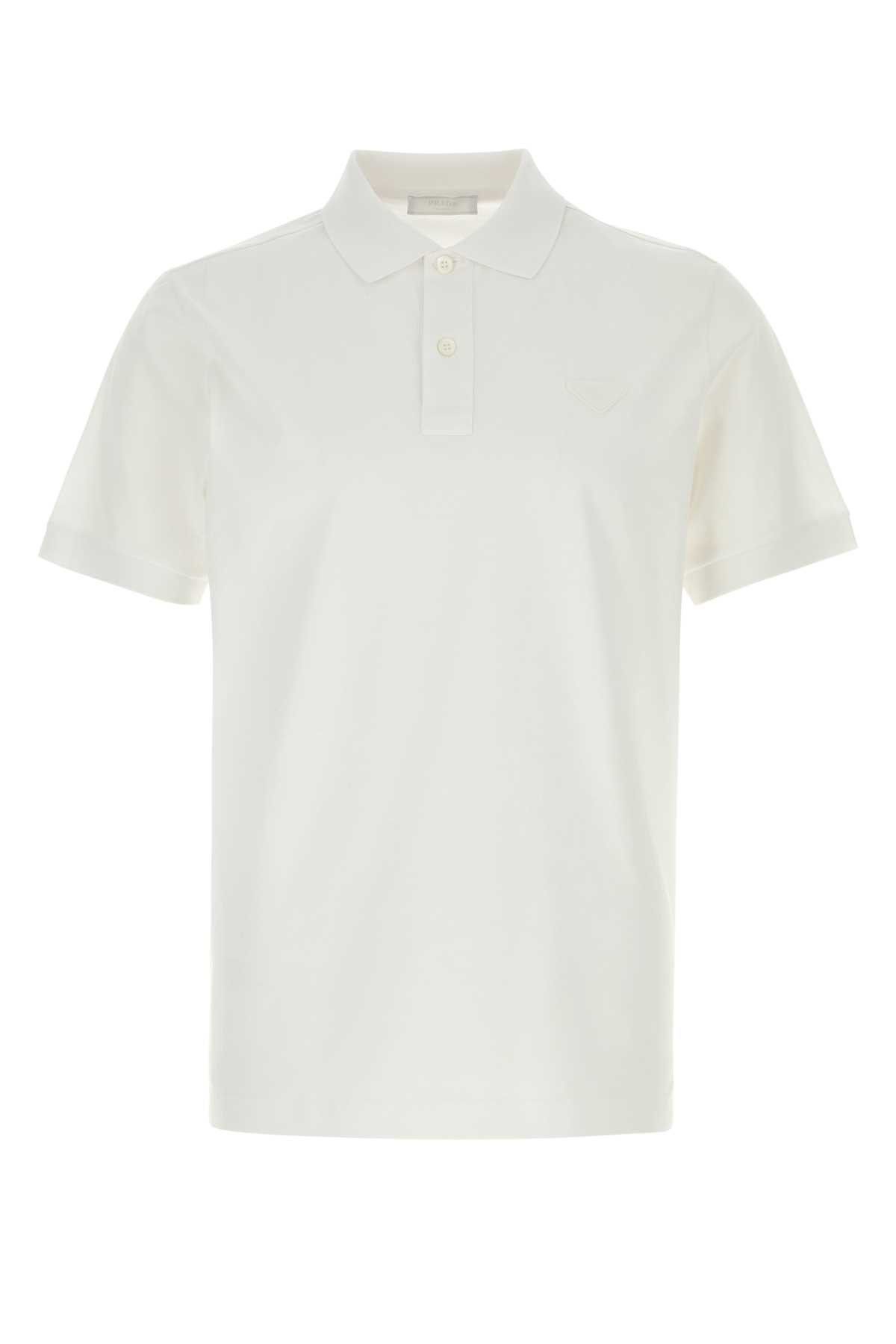 White Piquet Polo Shirt