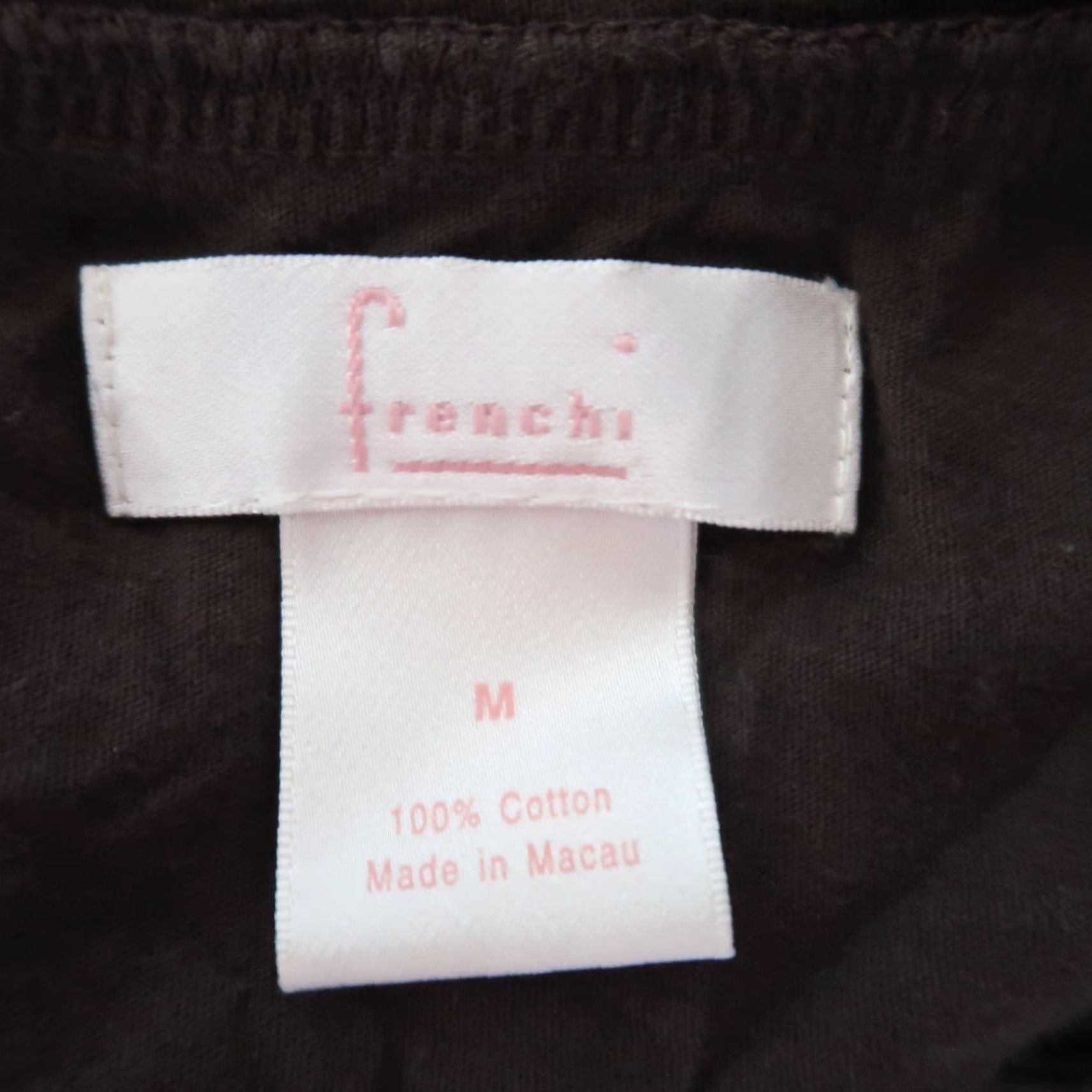 Vintage VINTAGE Frenchi Tunic T-Shirt Top M Bohemian Scoop Neck Short Sleeve 100% Cotton Brown Womens Size M / US 6-8 / IT 42-44 - 5 Thumbnail