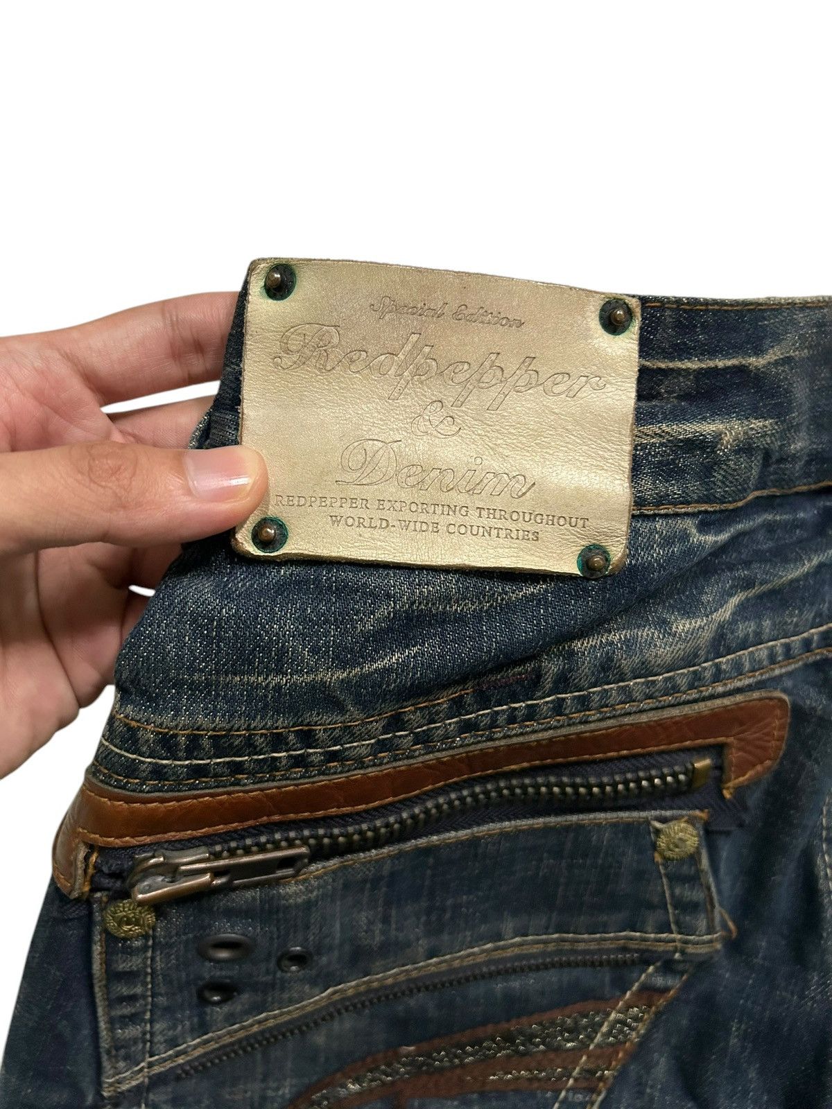 Japanese Brand × Kapital × Vintage Flare Red Papper Japan Punk Bondage Style Denim ☠️🎌 Size US 30 / EU 46 - 8 Thumbnail