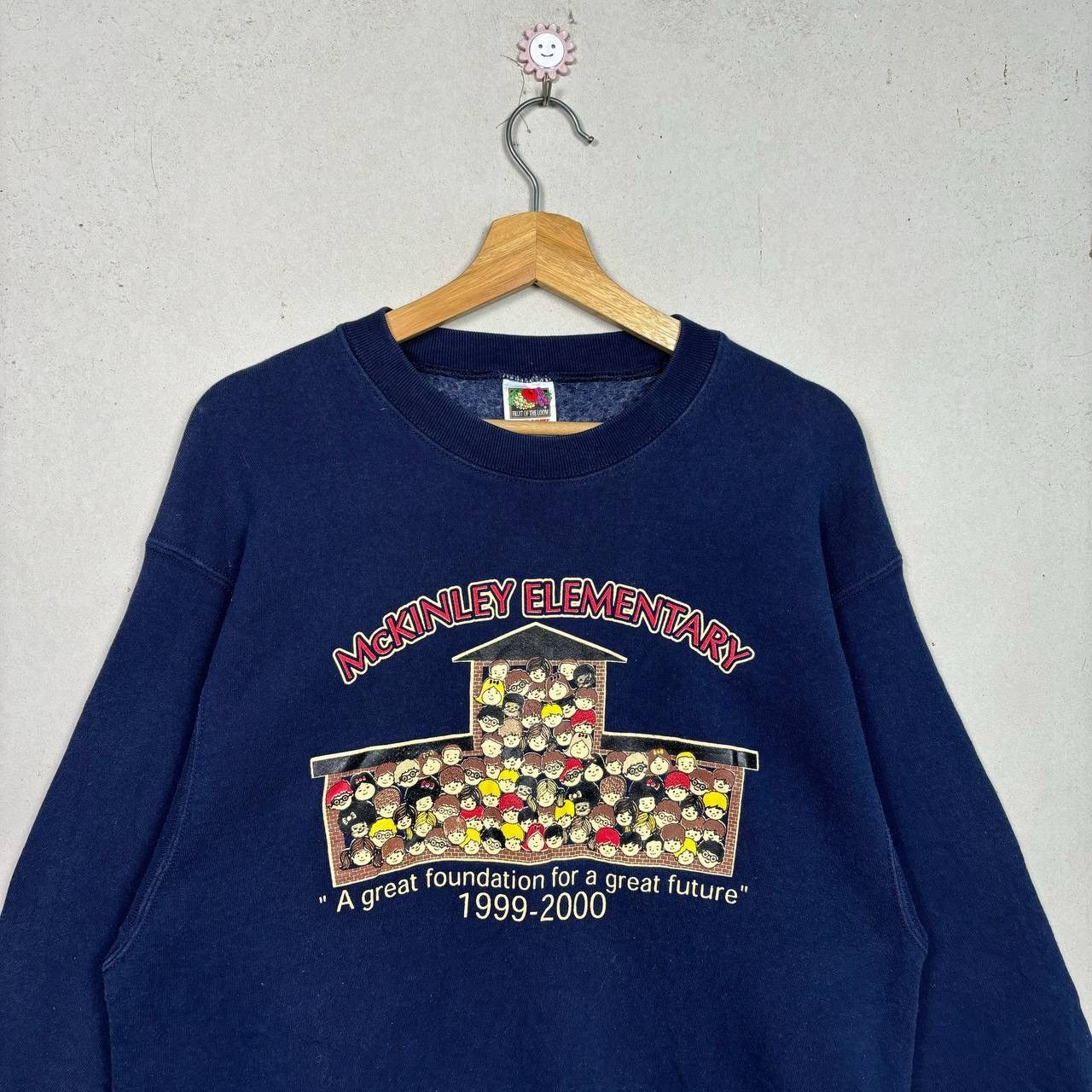 Vintage Vtg 90s McKinley Elementary FOTL Heavy Cotton Sweatshirt L Size US L / EU 52-54 / 3 - 3 Thumbnail