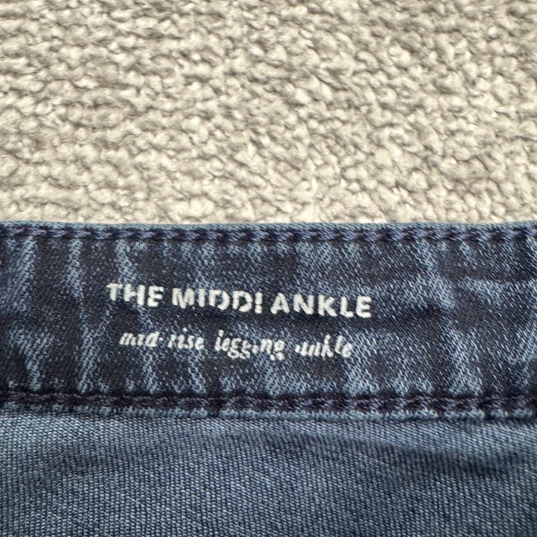 Denime AG Adriano Goldschmied The Middi Denim Jeans Womens 16R Blue Slim Skinny Casual 5-Pocket Design Size 26" / US 2 / IT 38 - 6 Thumbnail