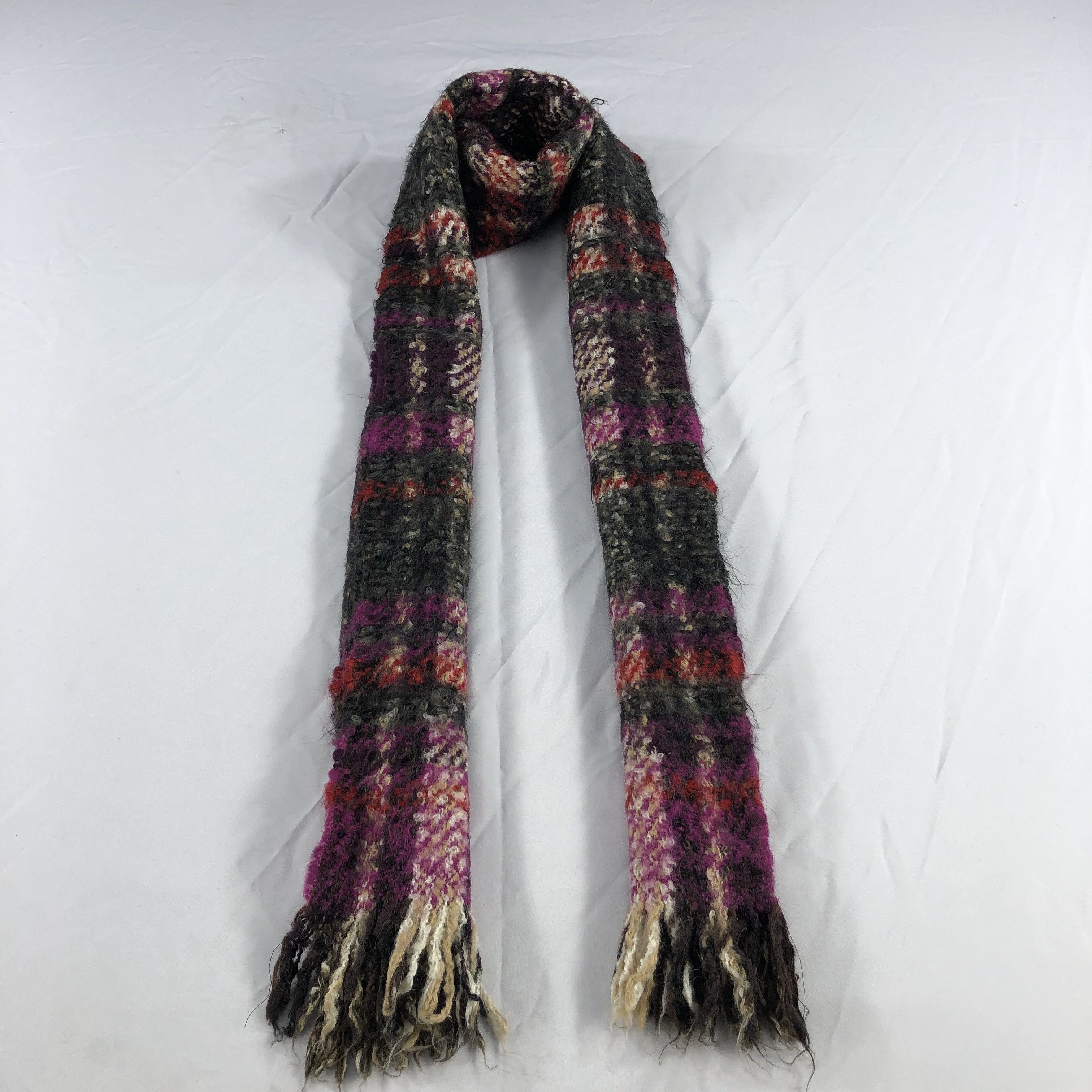 NOLLEY'S Nolley's Tartan Wool Scarf Muffler V907 Size ONE SIZE - 1 Thumbnail