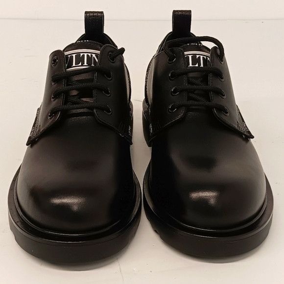 Valentino Valentino Garavani Men's VLTN Leather Derby Shoes - EU42/US9 Size US 9 / EU 42 - 4 Thumbnail