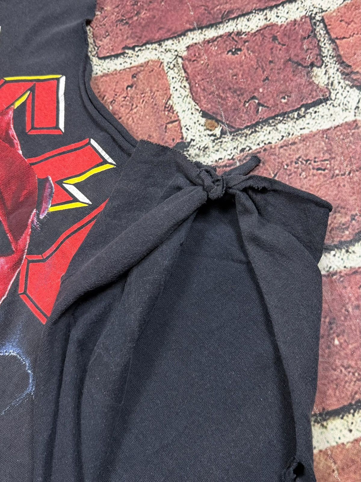 Brockum Vintage ACDC 90s Ballbreaker Band Tee Chopped Sleeves Size US XL / EU 56 / 4 - 7 Thumbnail