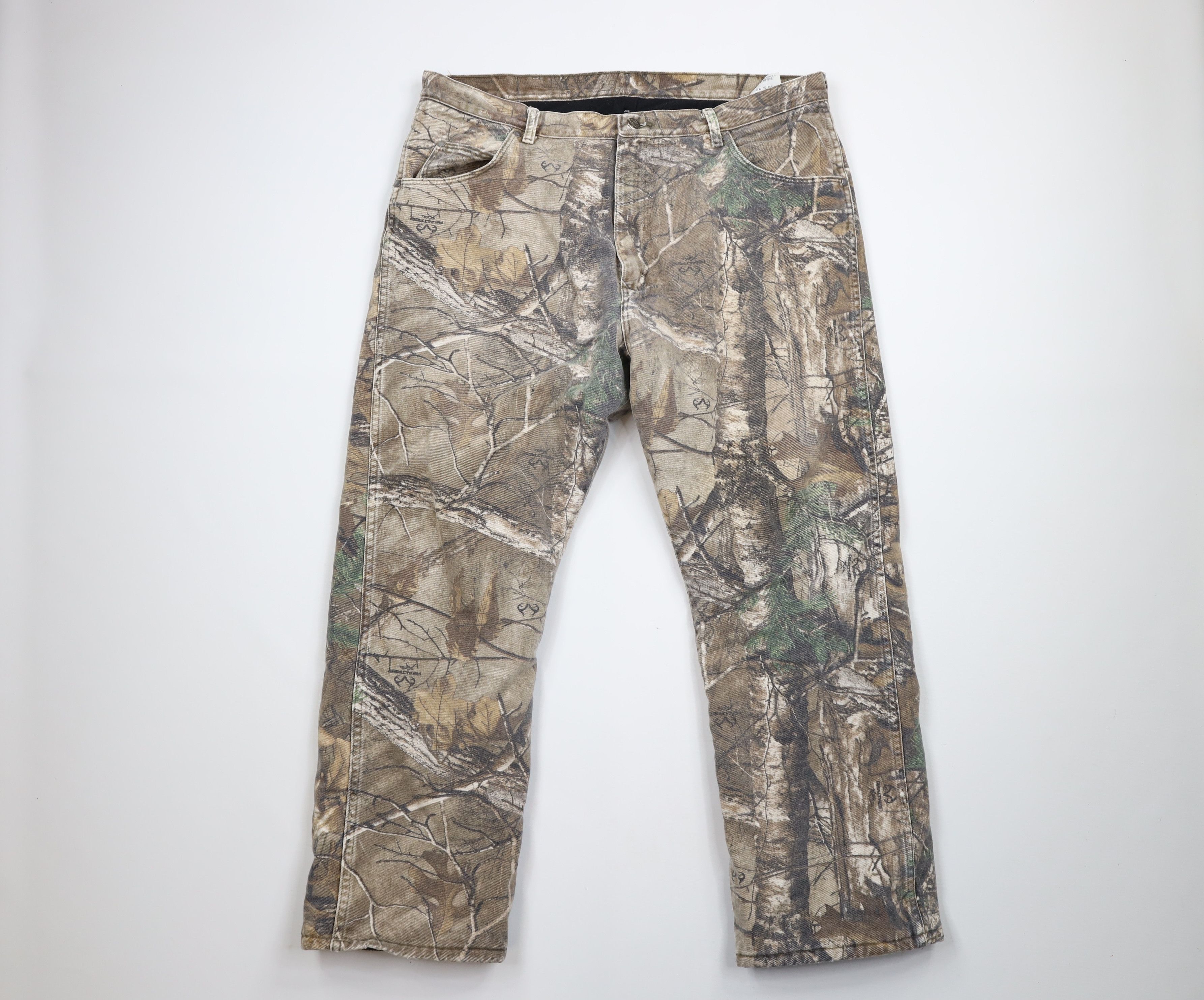 Vintage Wrangler Vintage Wrangler Camouflage Fleece Lined Jeans Pants Grailed