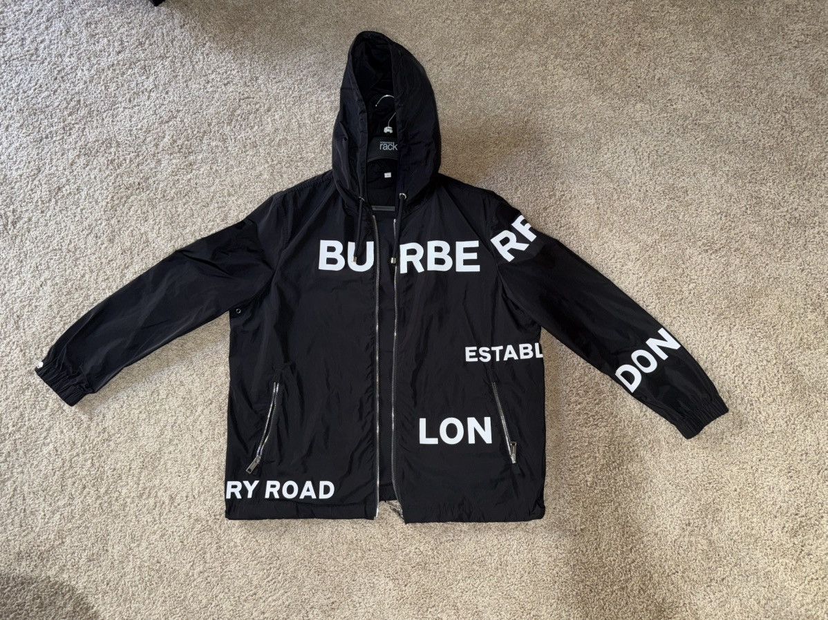 Burberry Burberry Black Horseferry Hooded Jacket Size US L / EU 52-54 / 3 - 4 Thumbnail