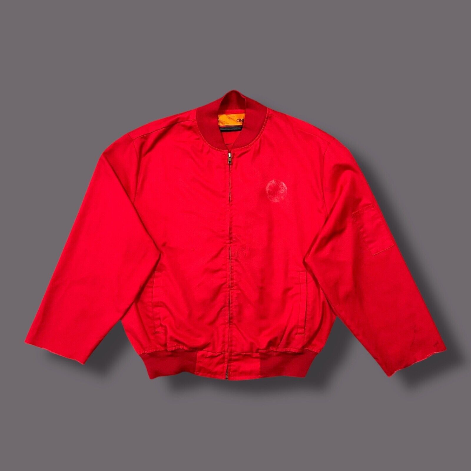 Cintas × Vintage Vintage Thrashed Work Jacket Full Zip Bomber 80s Boxy Fit Size US S / EU 44-46 / 1 - 1 Thumbnail