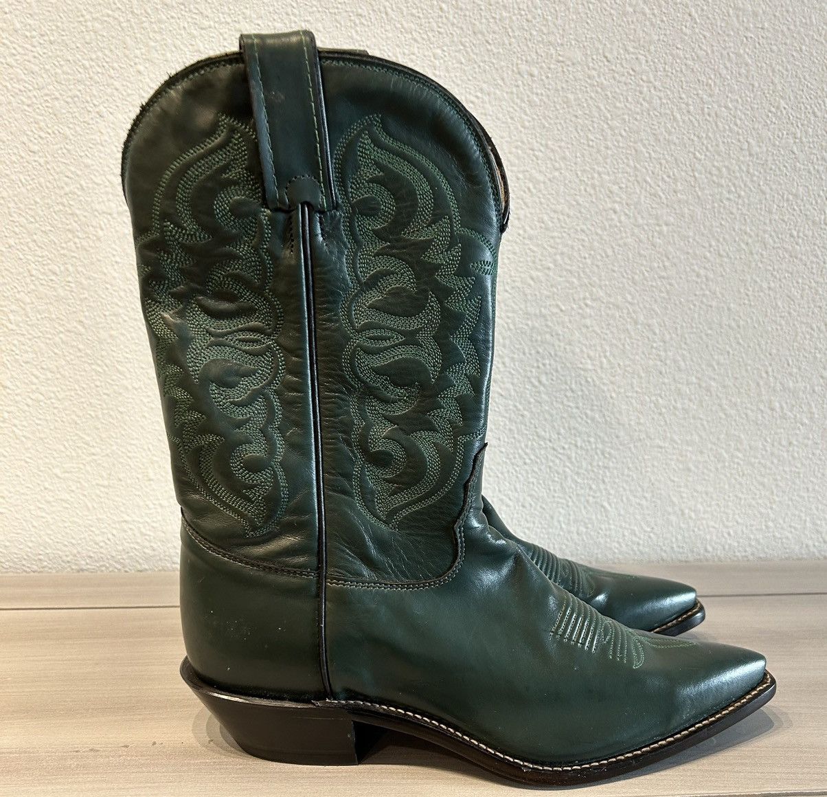 Tony Lama NWOT Tony Lama Forest/Emerald Green Cowboy Boots Size 9.5 Size US 9.5 / IT 39.5 - 3 Thumbnail