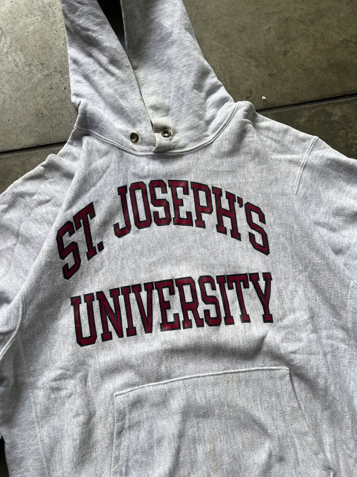 Champion × Vintage ‘90s St. Joseph’s University Champion Reverse Weave Hoodie Size US XL / EU 56 / 4 - 3 Thumbnail